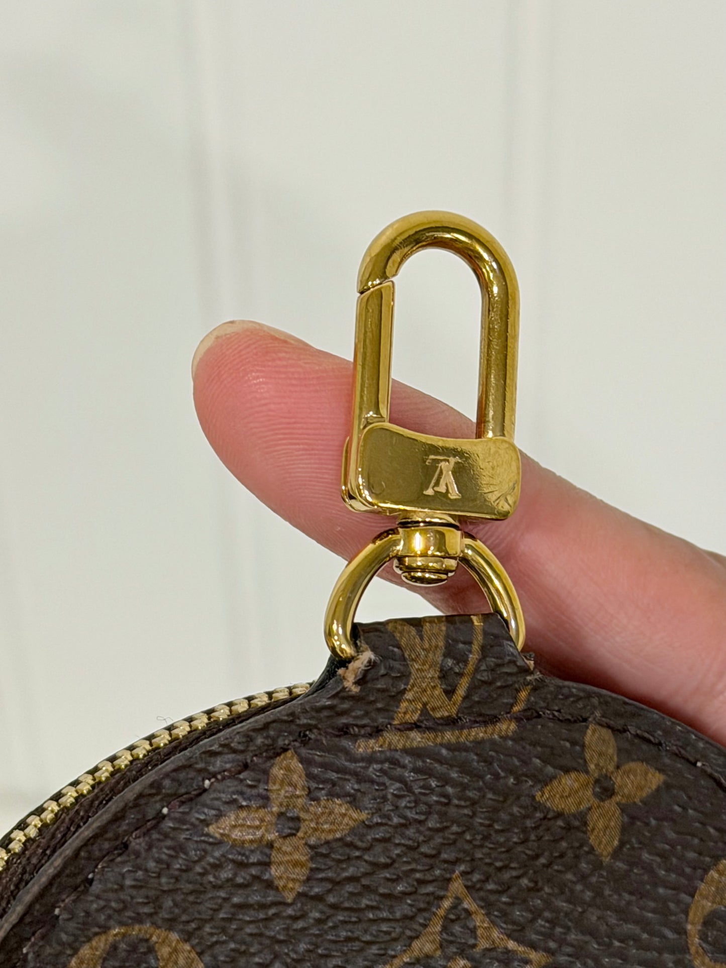 Louis Vuitton Multi Pochette Mono with Pink/Rose Adjustable Jacquard Strap