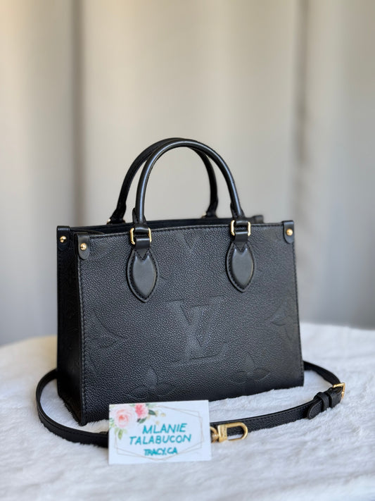 Louis Vuitton Onthego PM Giant Mono Empreinte Noir/Black