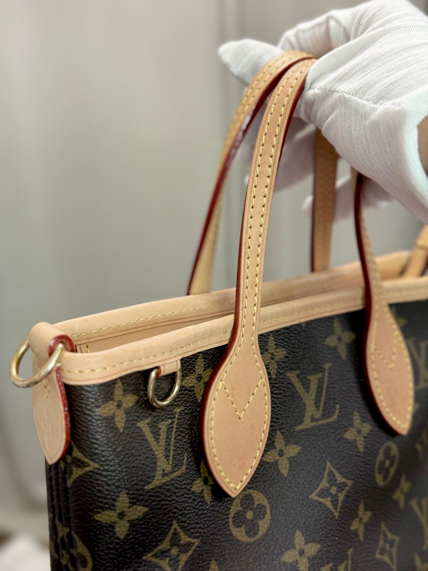 Louis Vuitton Neverfull BB Mono Beige Bag Only