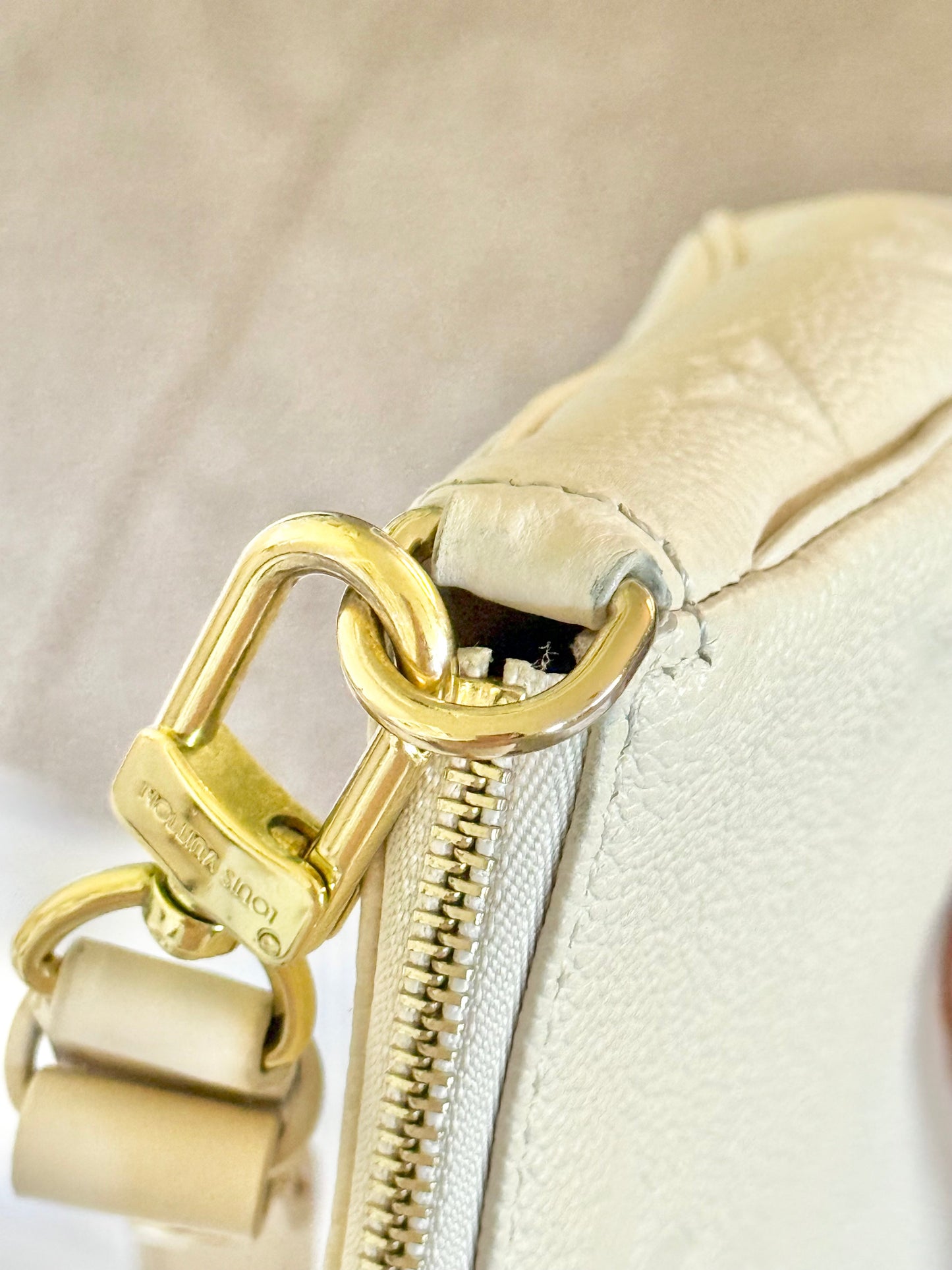 Louis Vuitton Multi Pochette Mono Giant Empreinte Cream