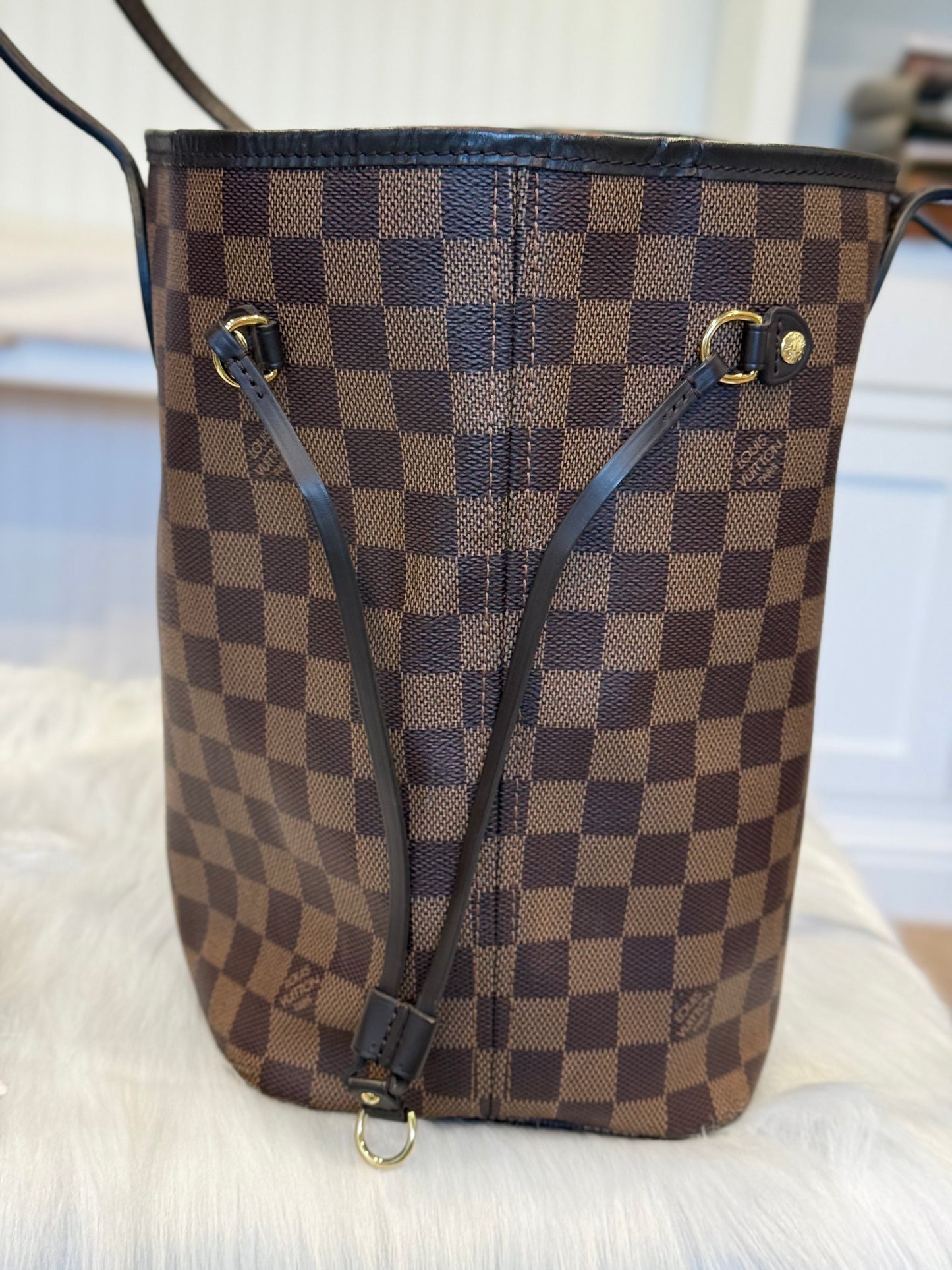Louis Vuitton Neverfull MM Damier Ebene Cerise