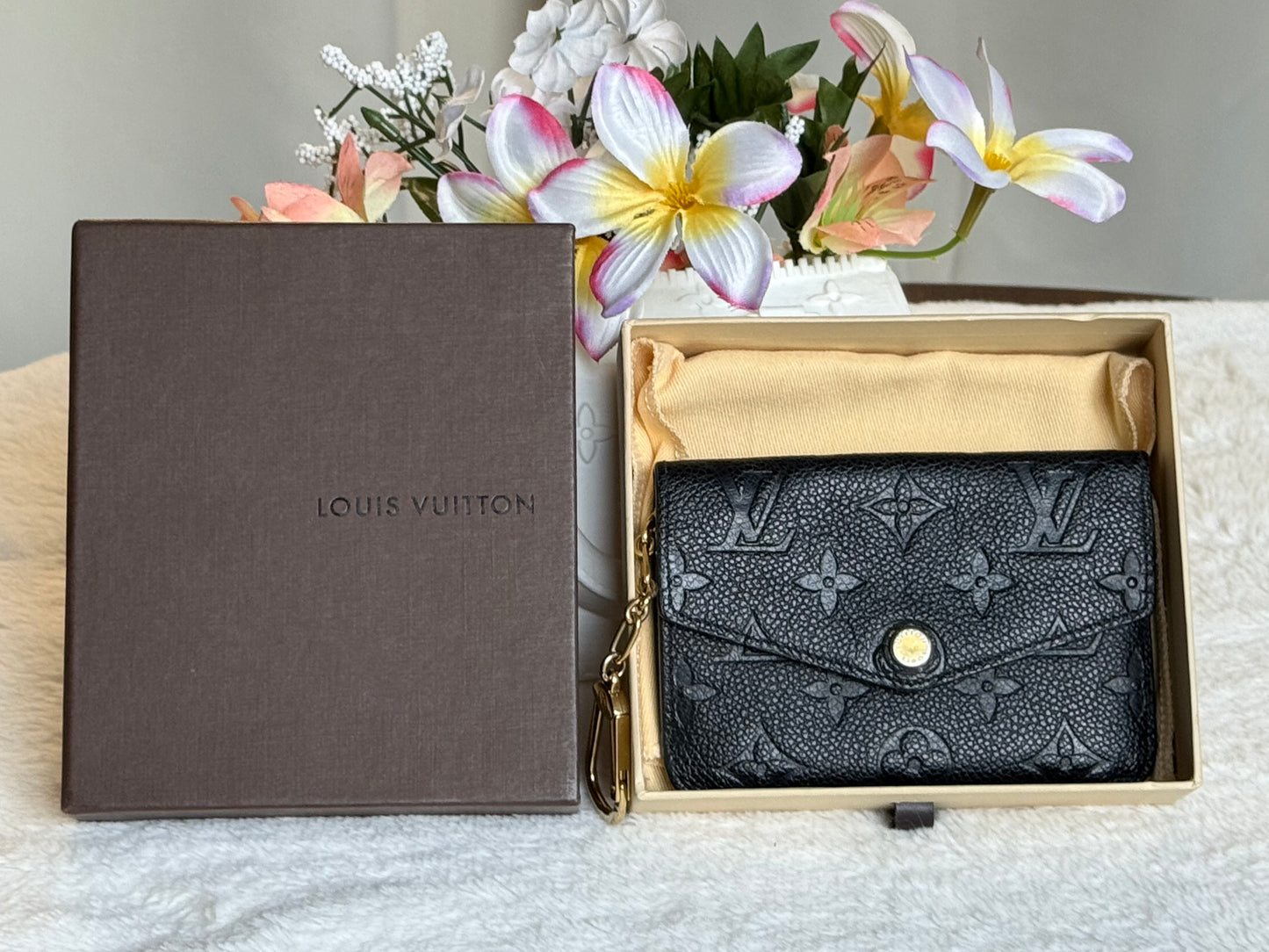 Louis Vuitton Key Pouch Mono Empreinte Black