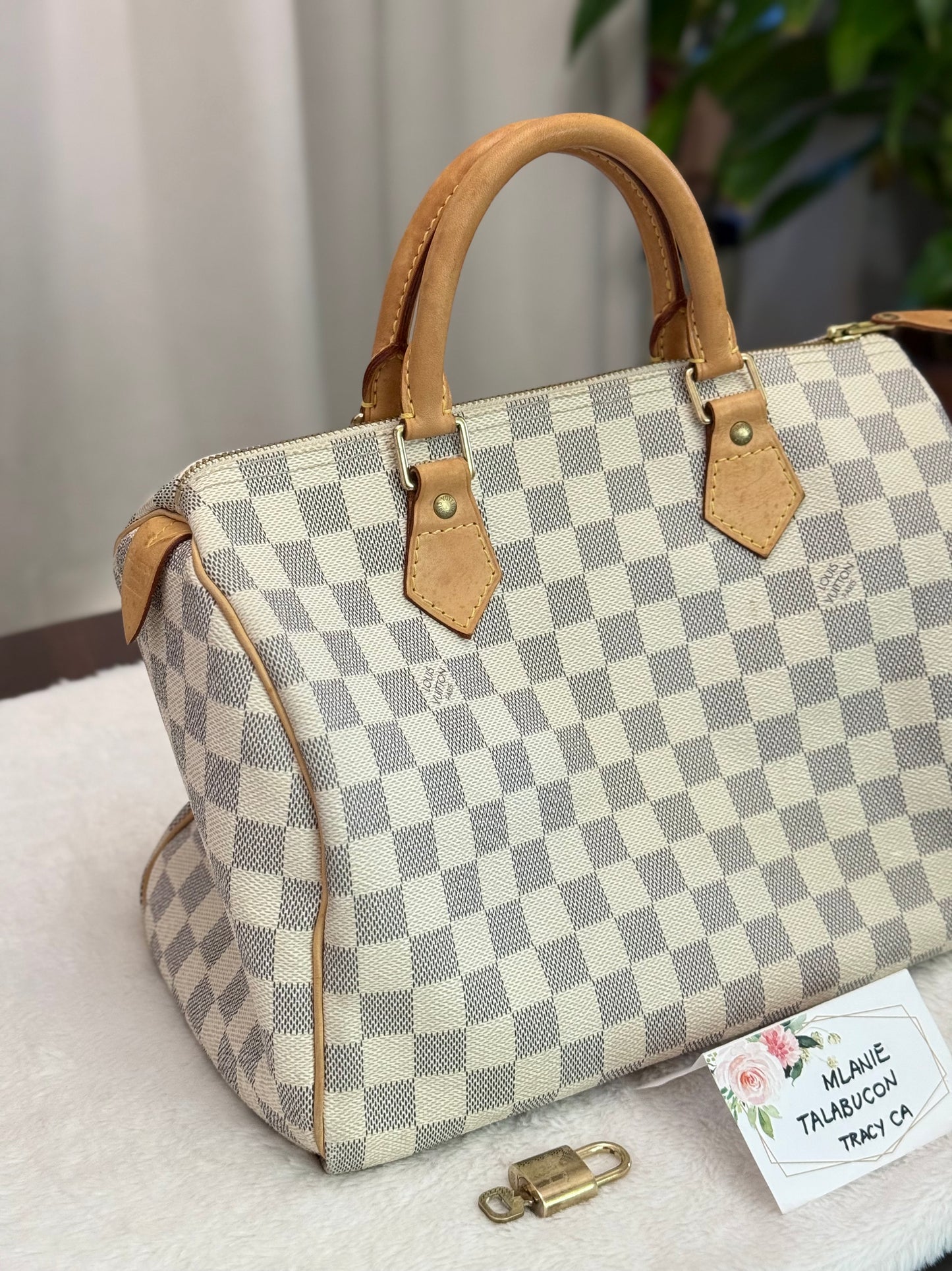 Louis Vuitton Speedy 30 Damier Azur