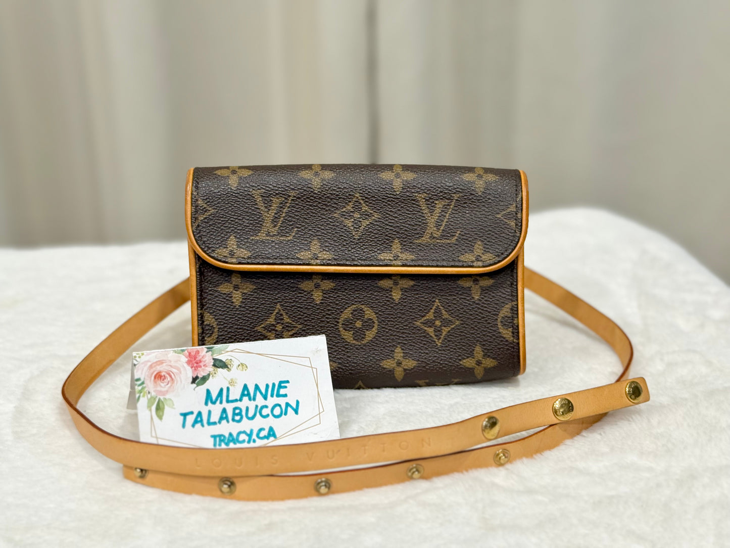 Louis Vuitton Florentine Bumbag with Size S belt