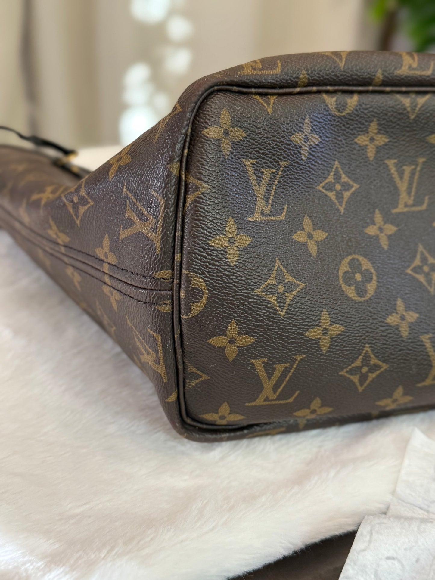 Louis Vuitton Neverfull MM World Tour Cerise