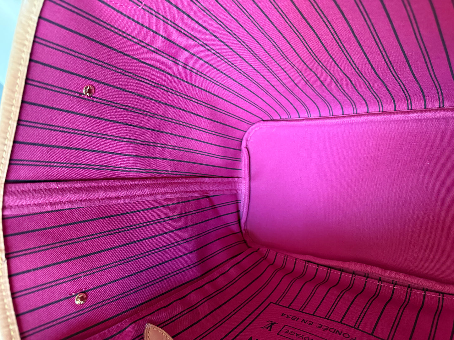 Louis Vuitton Neverfull MM Mono Pivoine Bag Only