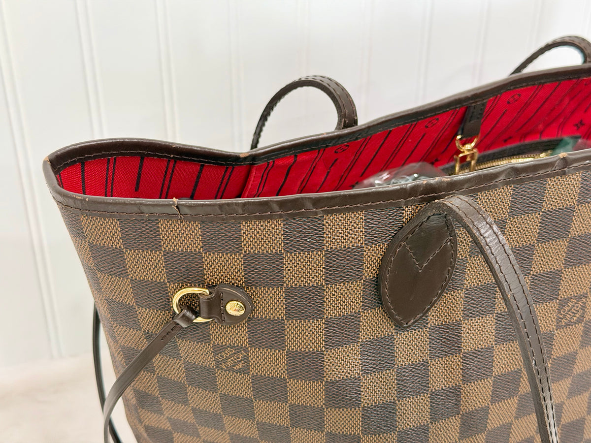Louis Vuitton Neverfull MM Damier Ebene Bag Only