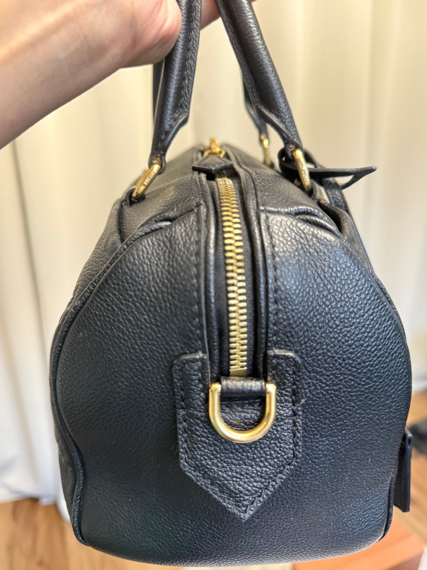 Louis Vuitton Speedy 25 Bandouliere Mono Empreinte Black/Noir