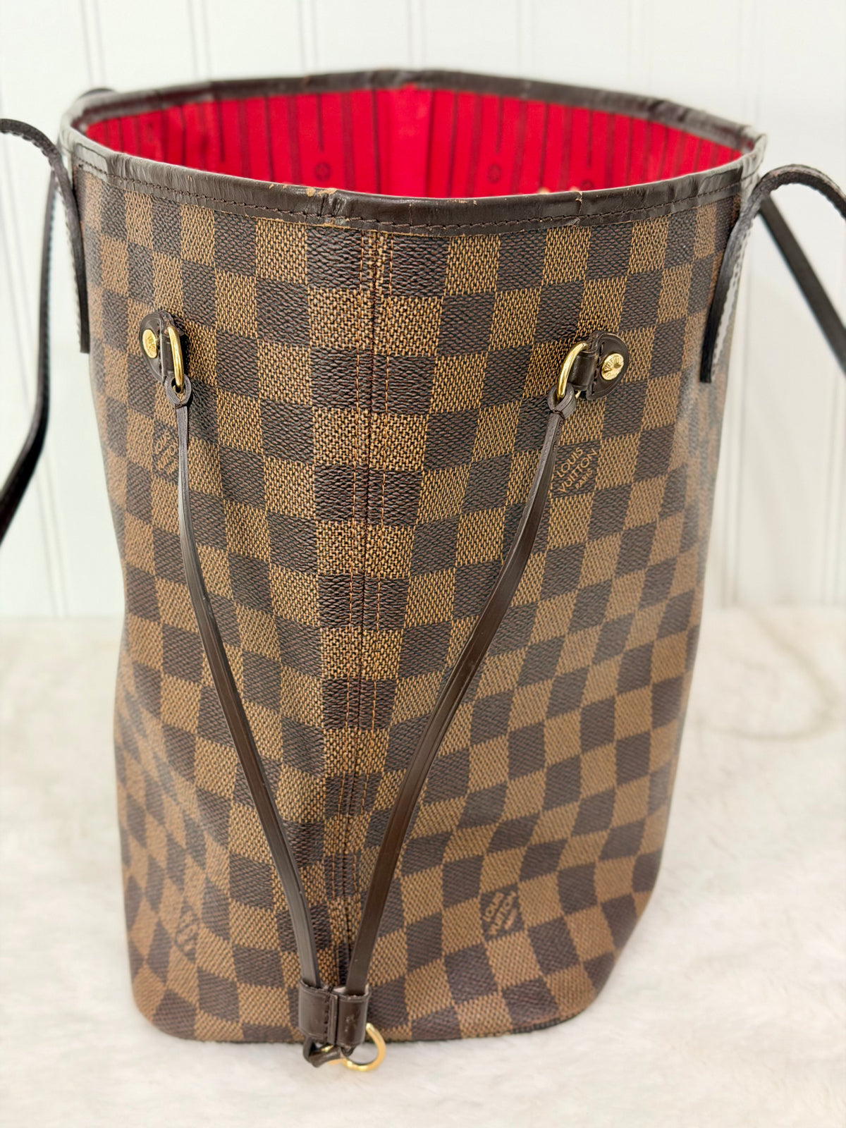Louis Vuitton Neverfull MM Damier Ebene Bag Only
