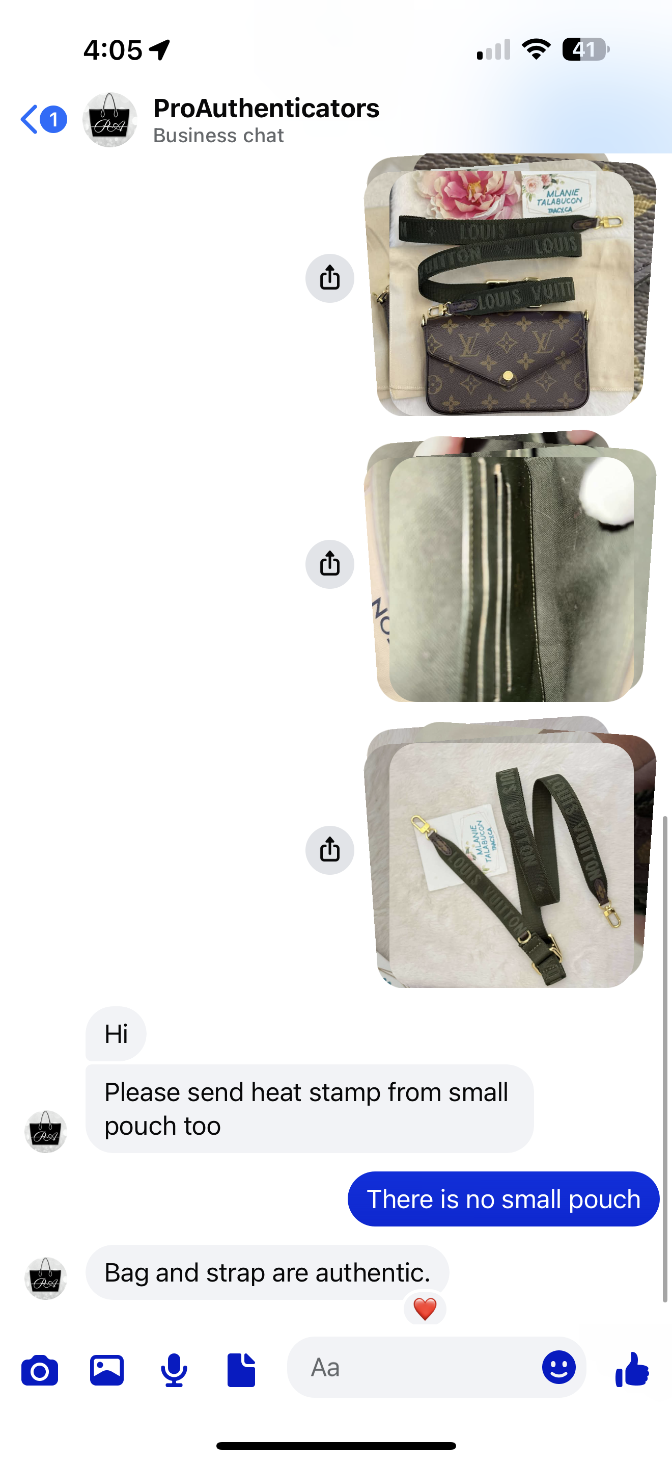 Louis Vuitton Felicie Strap and Go (Bag Only)