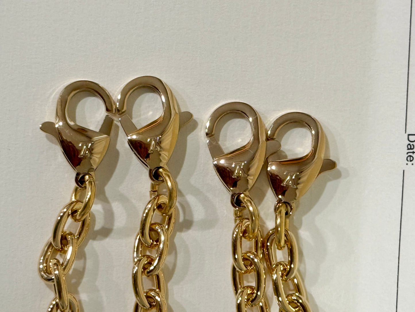 Louis Vuitton Metal Chain Strap from Pochette Camille