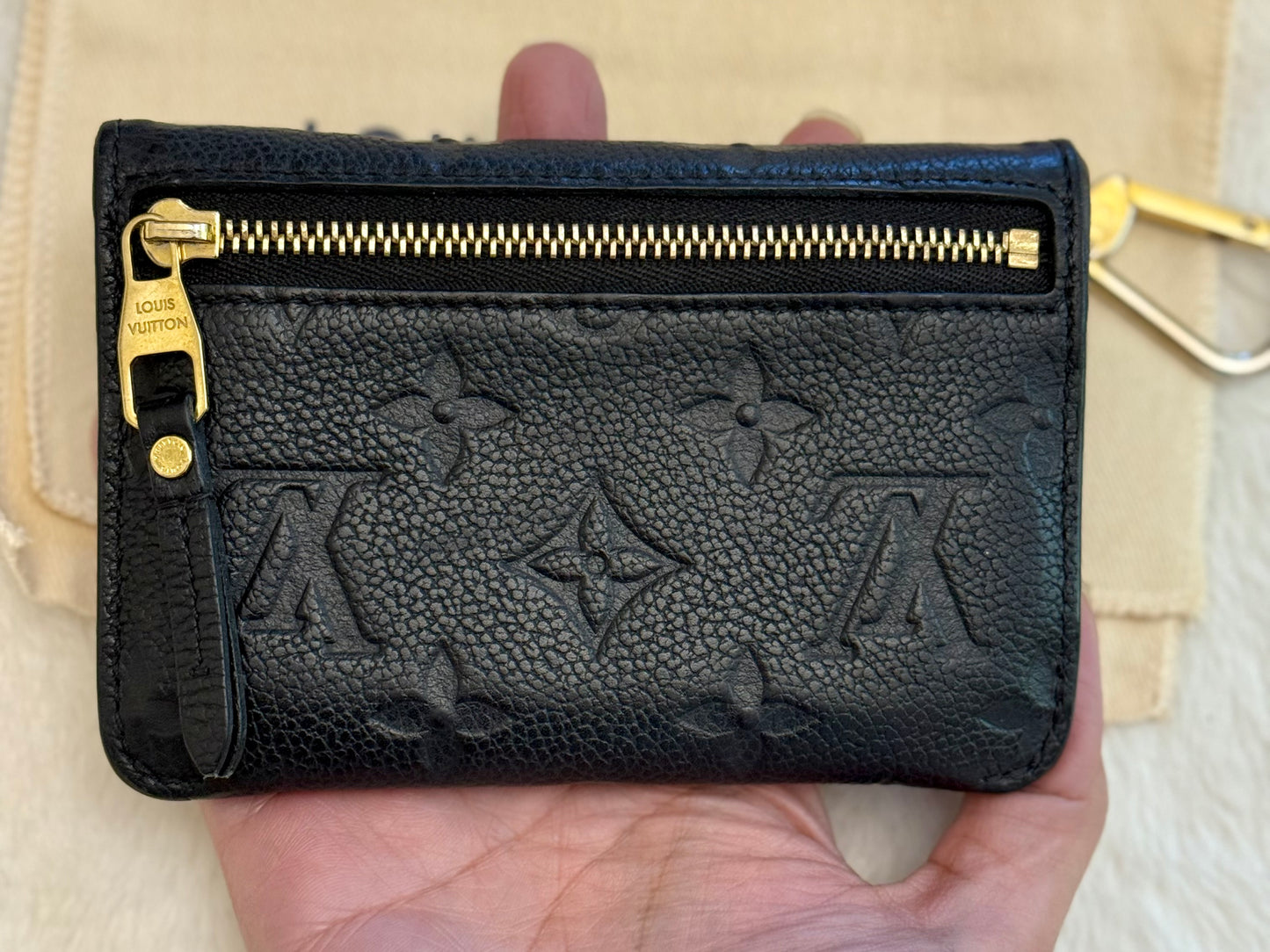 Louis Vuitton Key Pouch Empreinte Noir/Black
