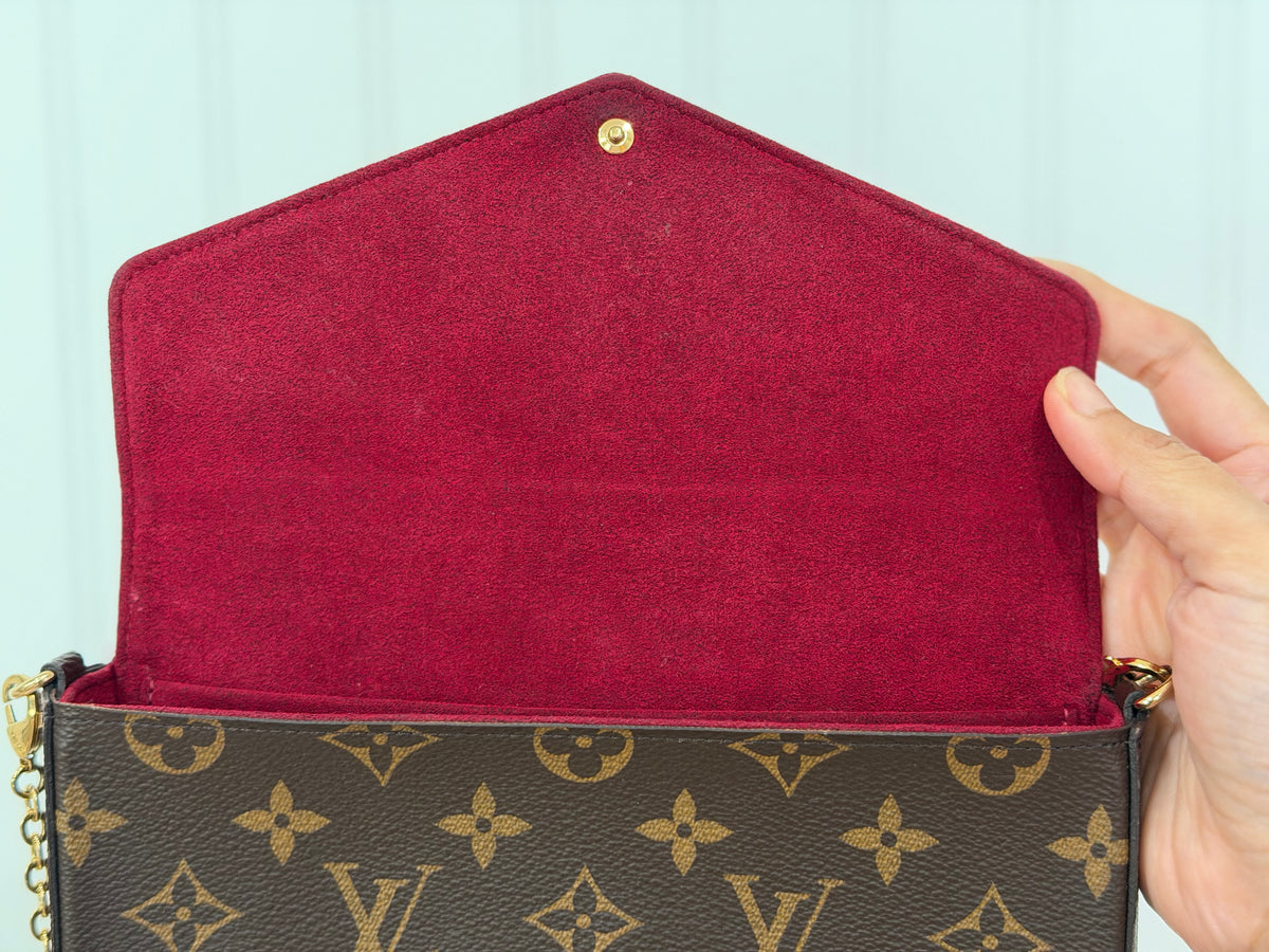 Louis Vuitton Pochette Felicie Mono with inserts FULL SET