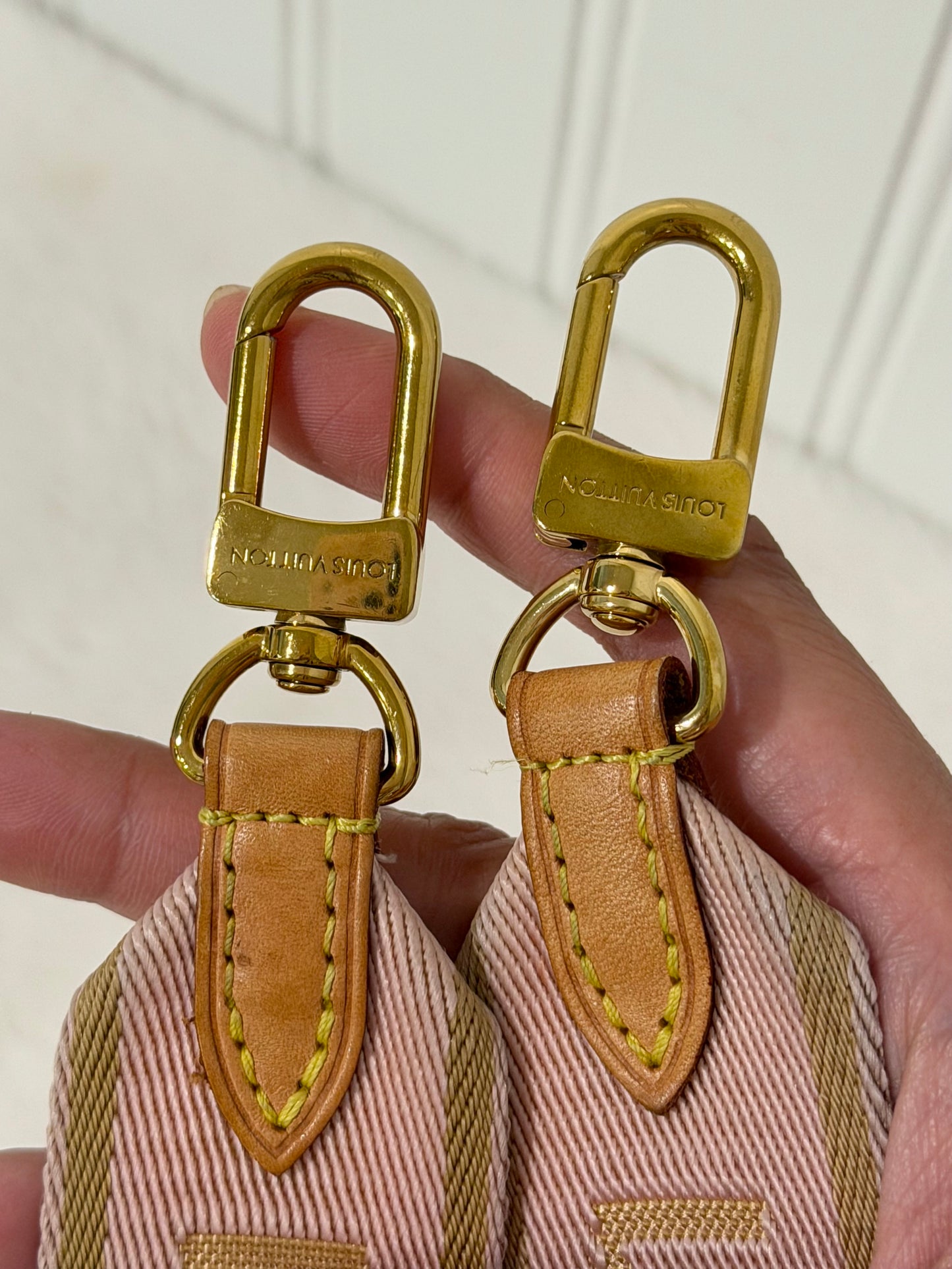 Louis Vuitton Pink/Rose Adjustable Jacquard Strap