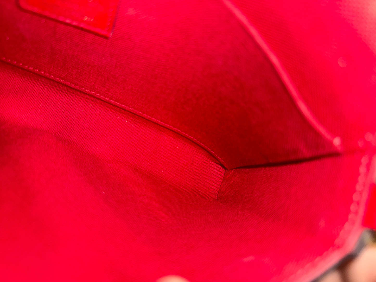 Louis Vuitton Felicie Pochette Mono Empreinte Scarlet Red