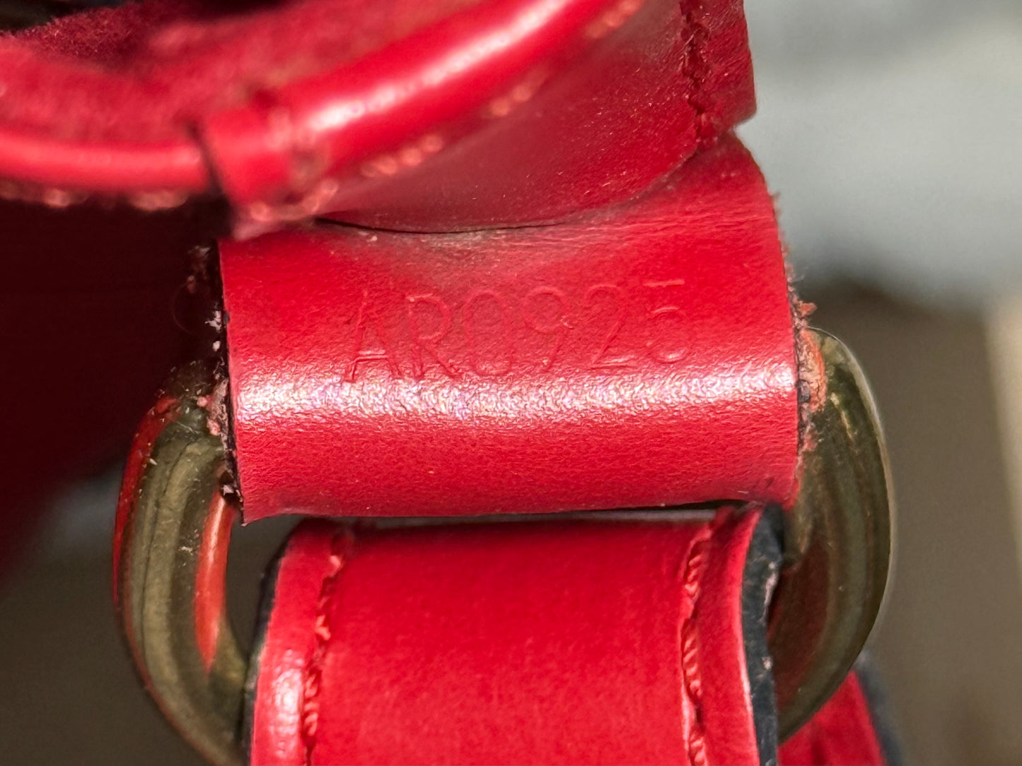 Louis Vuitton Red Epi Petit Noe