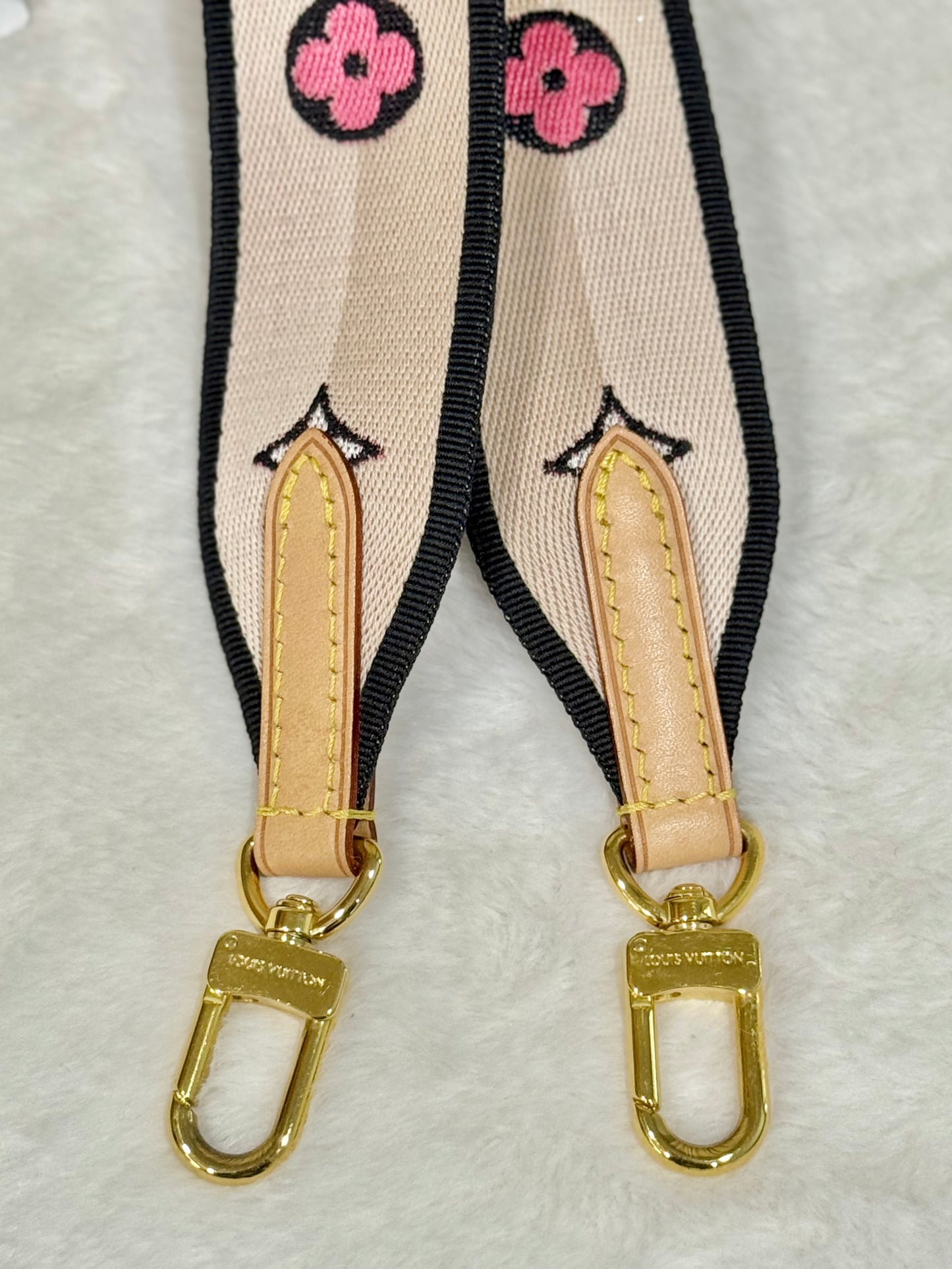 Louis Vuitton Speedy Bandouliere 20 Mono with Black/Pink Strap