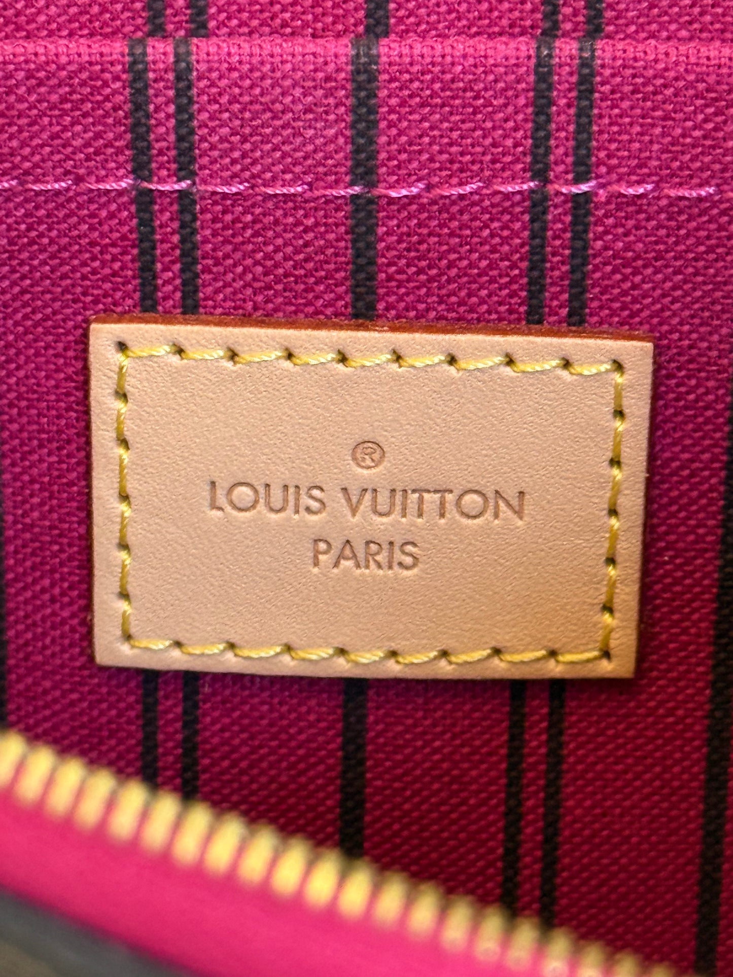 Louis Vuitton Neverfull GM Mono Pivoine Bag and Pouch