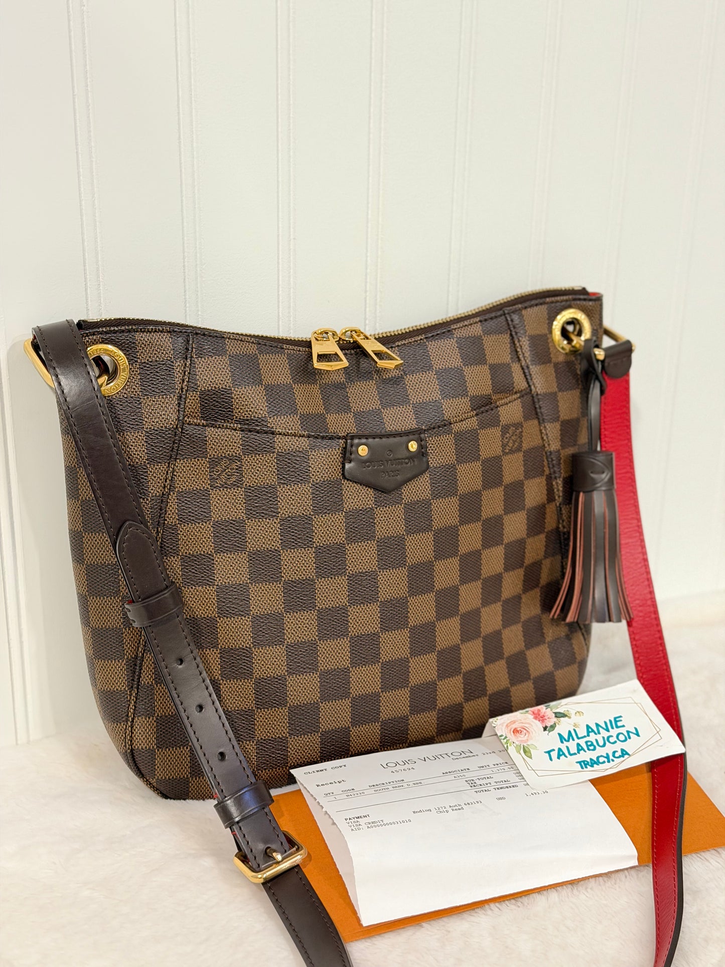 Louis Vuitton South Bank Besace Damier Ebene