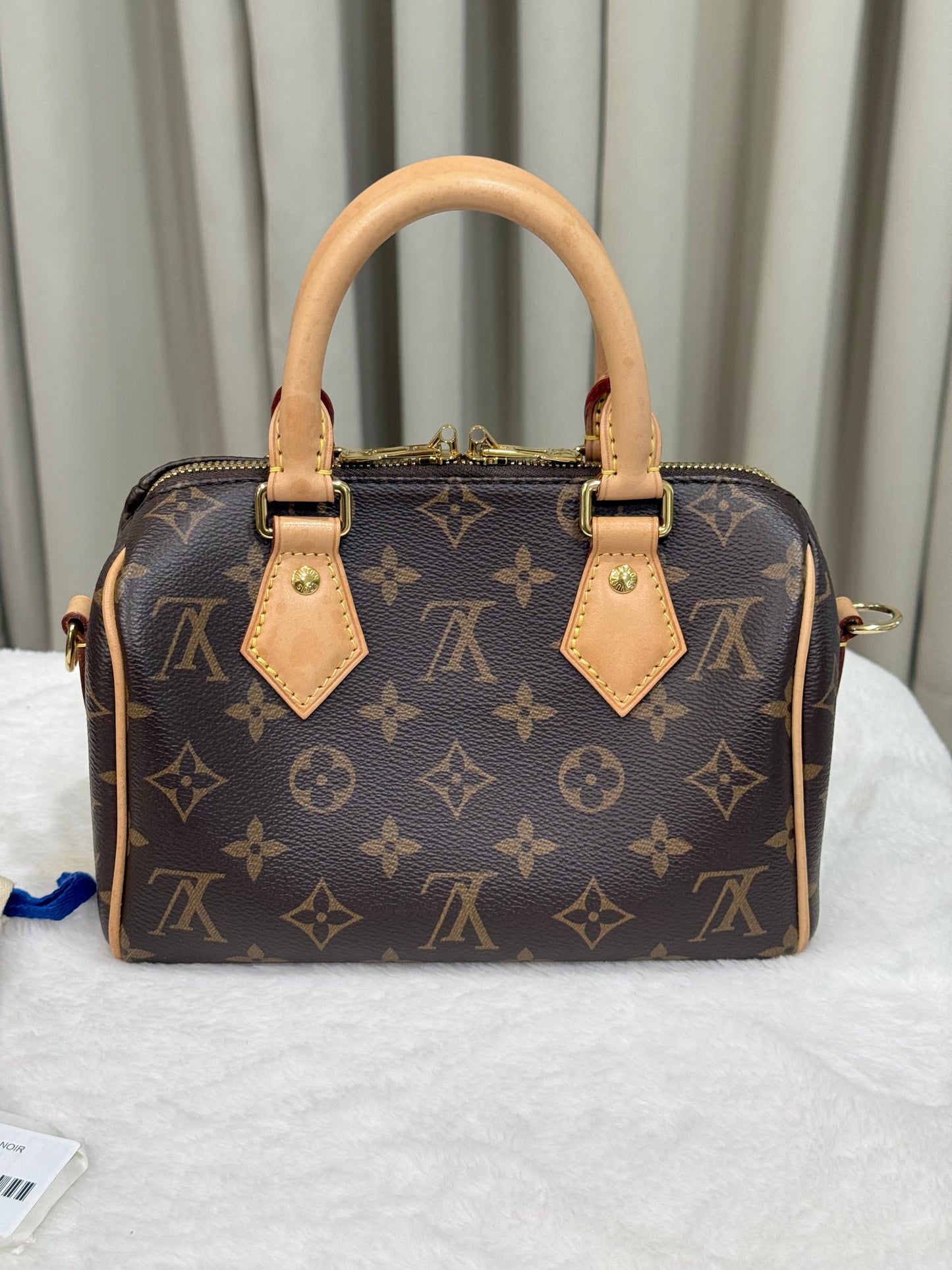 Louis Vuitton Speedy Bandouliere 20 Mono with Black/Pink Strap