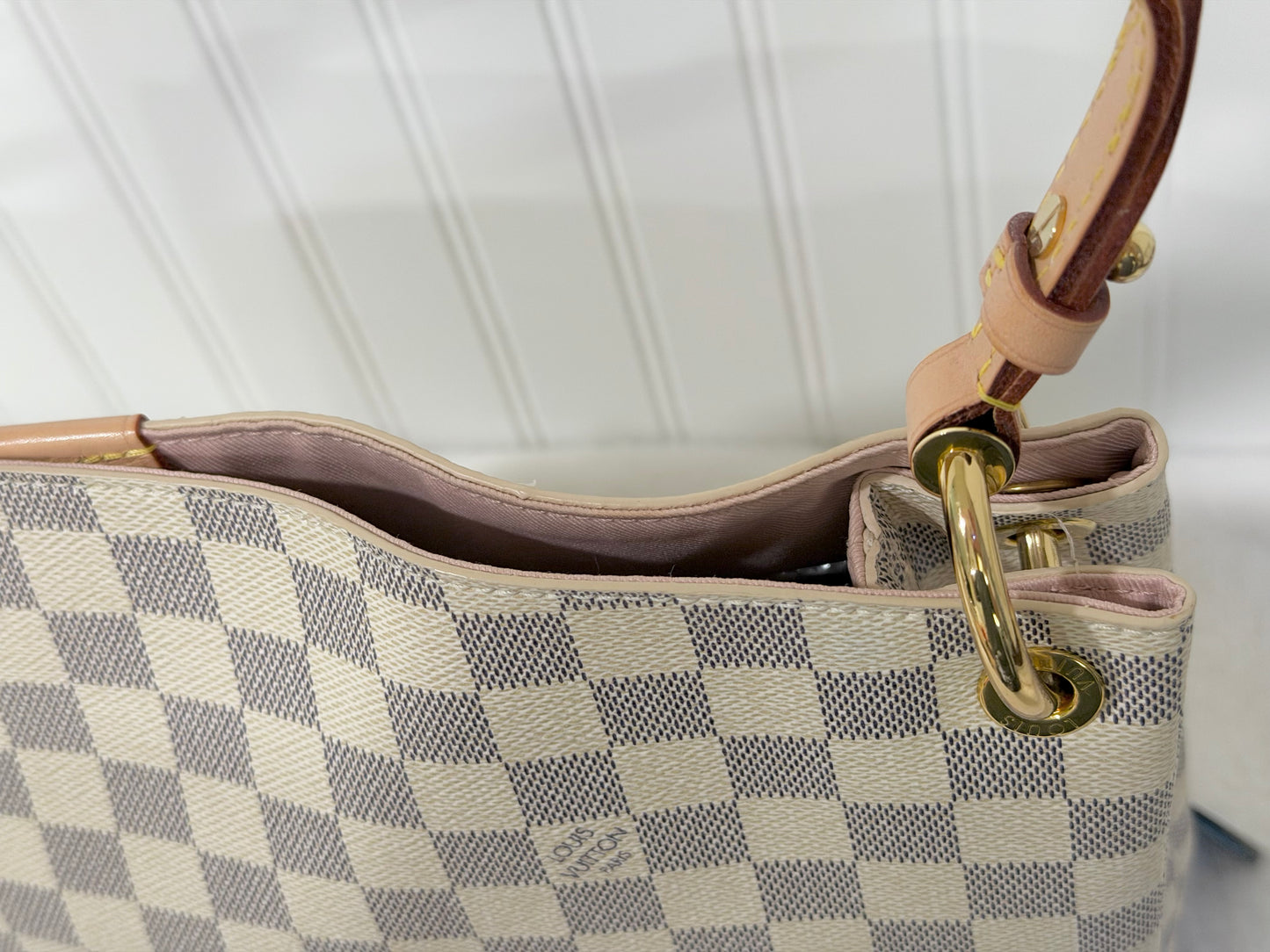 Louis Vuitton Graceful PM Damier Azur Rose Ballerine