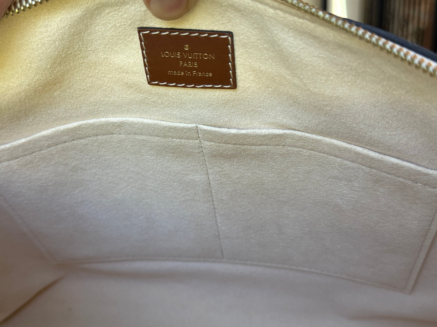 Louis Vuitton Pallas MM Cream Tote