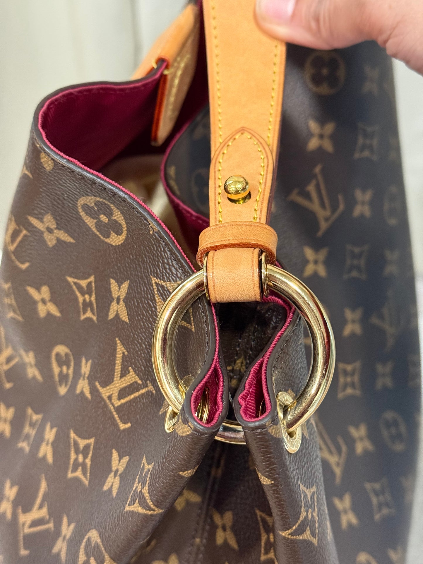 Louis Vuitton Graceful MM Mono Pivoine