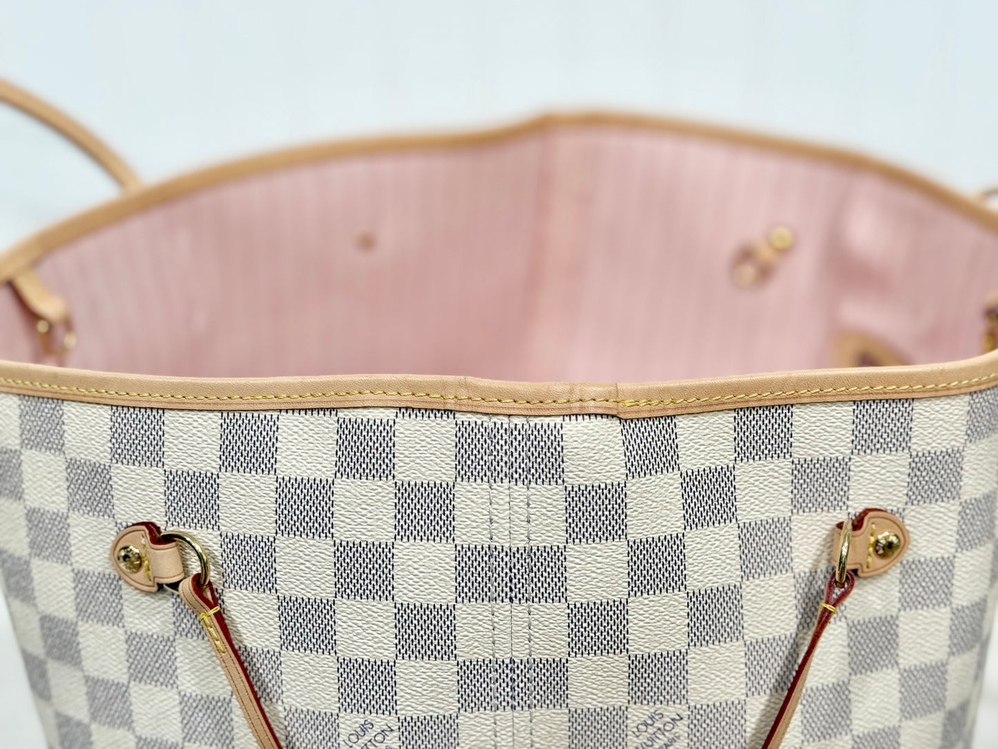 Louis Vuitton Neverfull GM in Damier Azur Rose Ballerine