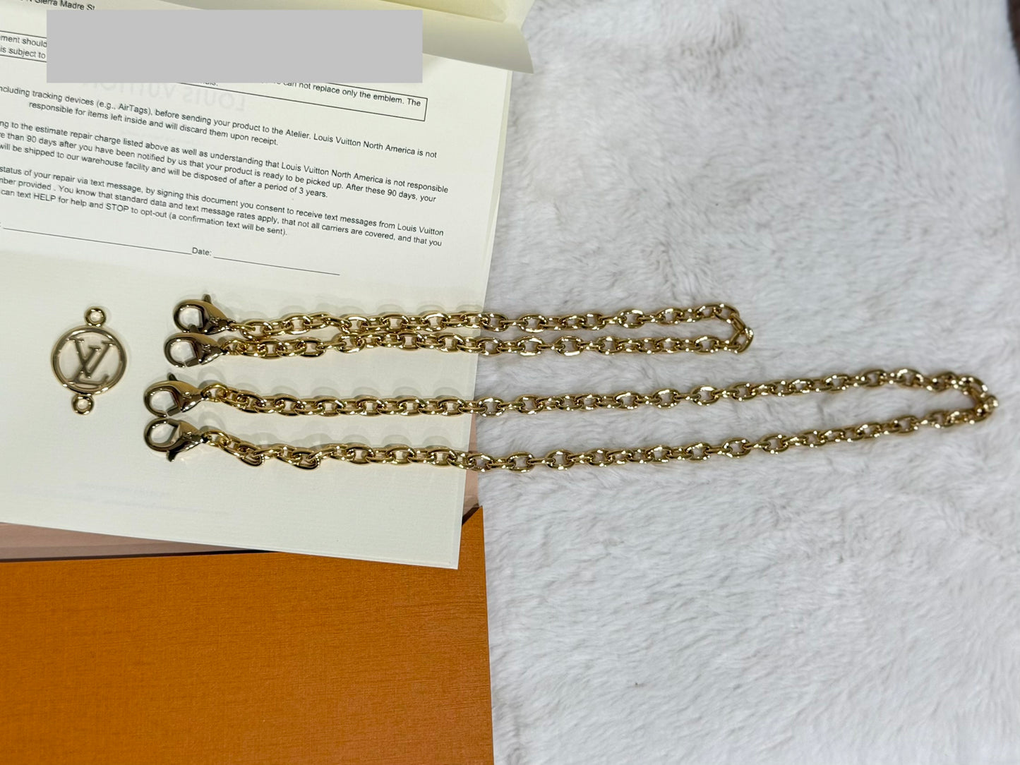 Louis Vuitton Metal Chain Strap from Pochette Camille