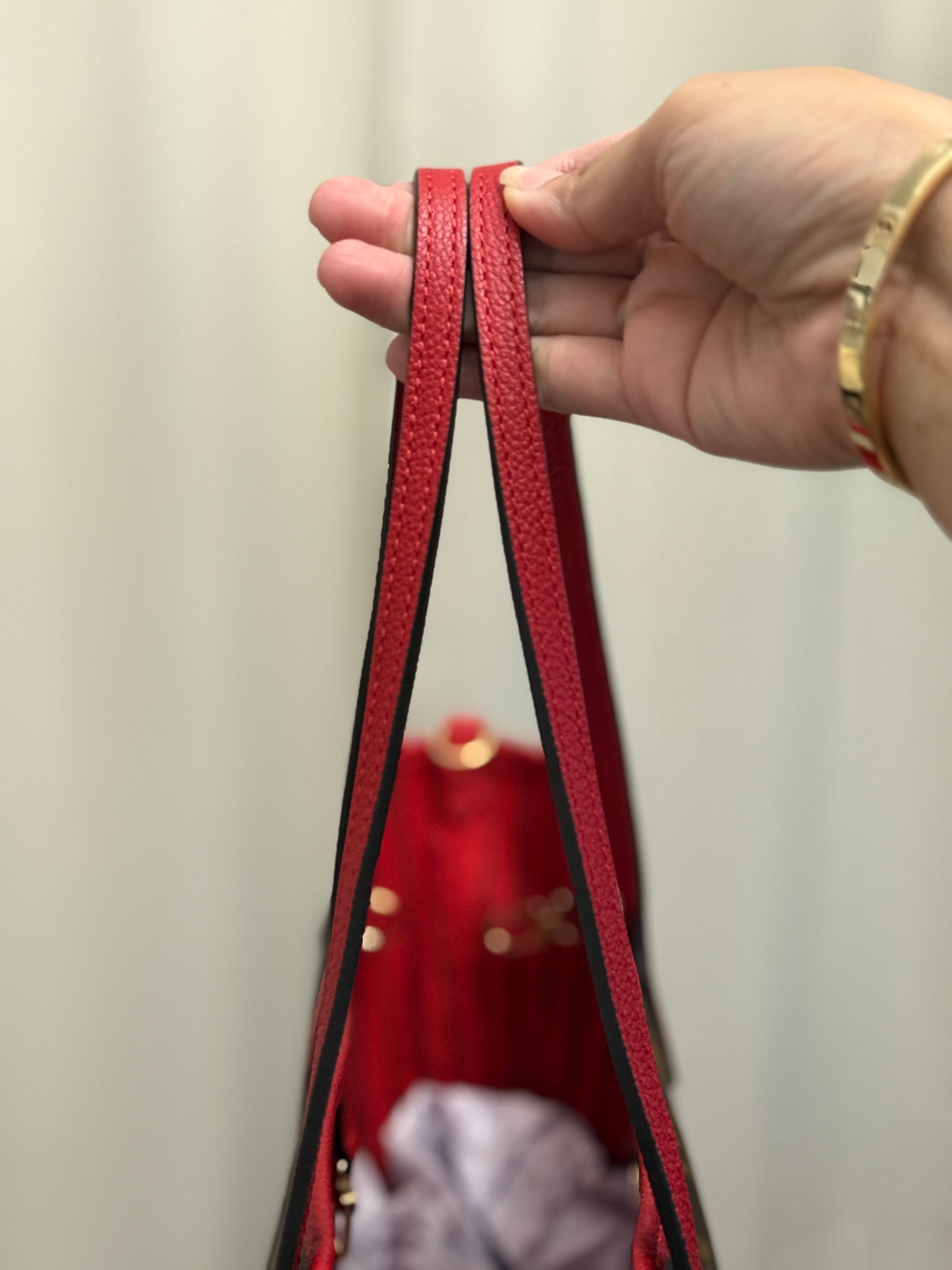 Louis Vuitton Neverfull MM Inside Out Bandouliere Safi Red