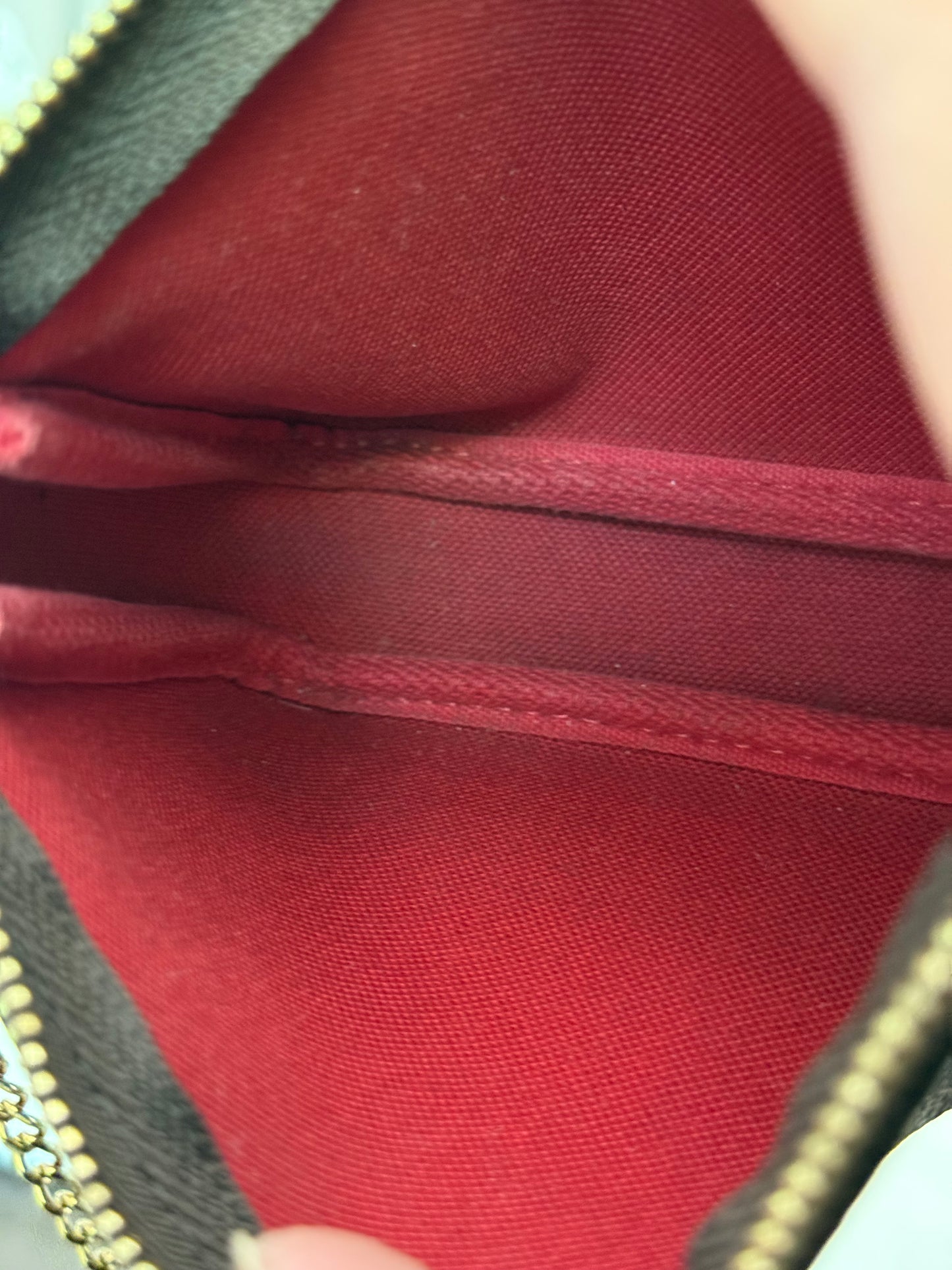 Louis Vuitton Mini Pochette Accessoires in Damier Ebene