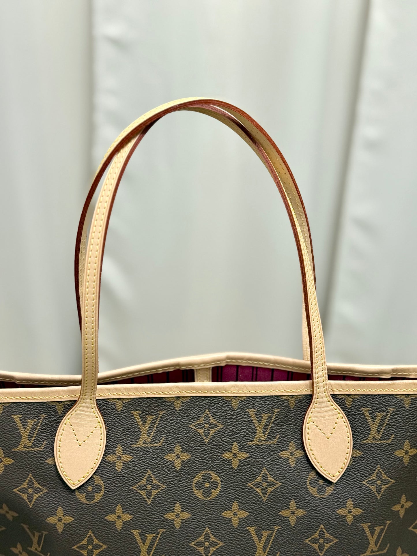 Louis Vuitton Neverfull MM Mono Pivoine Bag Only