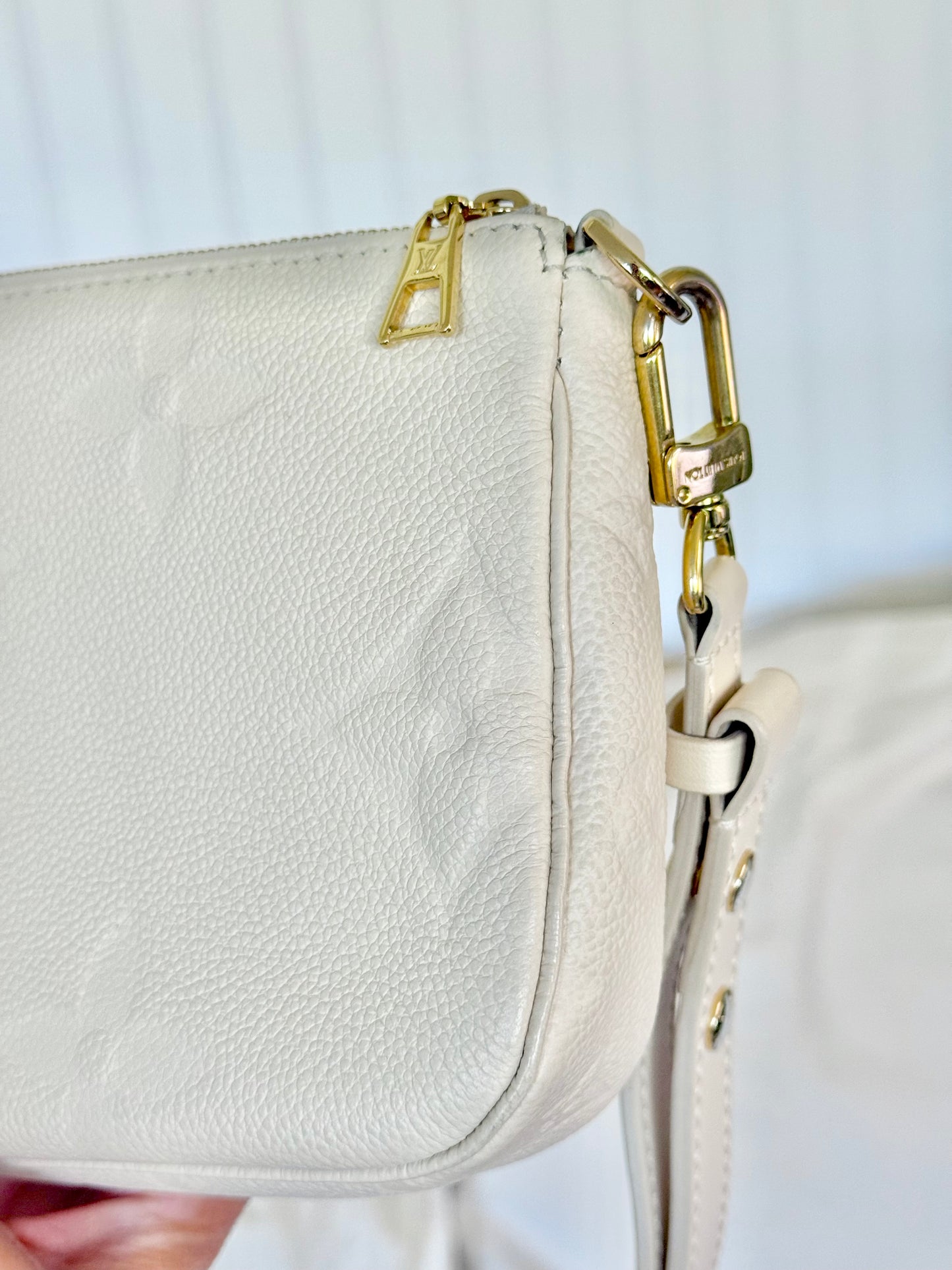 Louis Vuitton Large Pochette Giant Mono Empreinte Cream from MPA