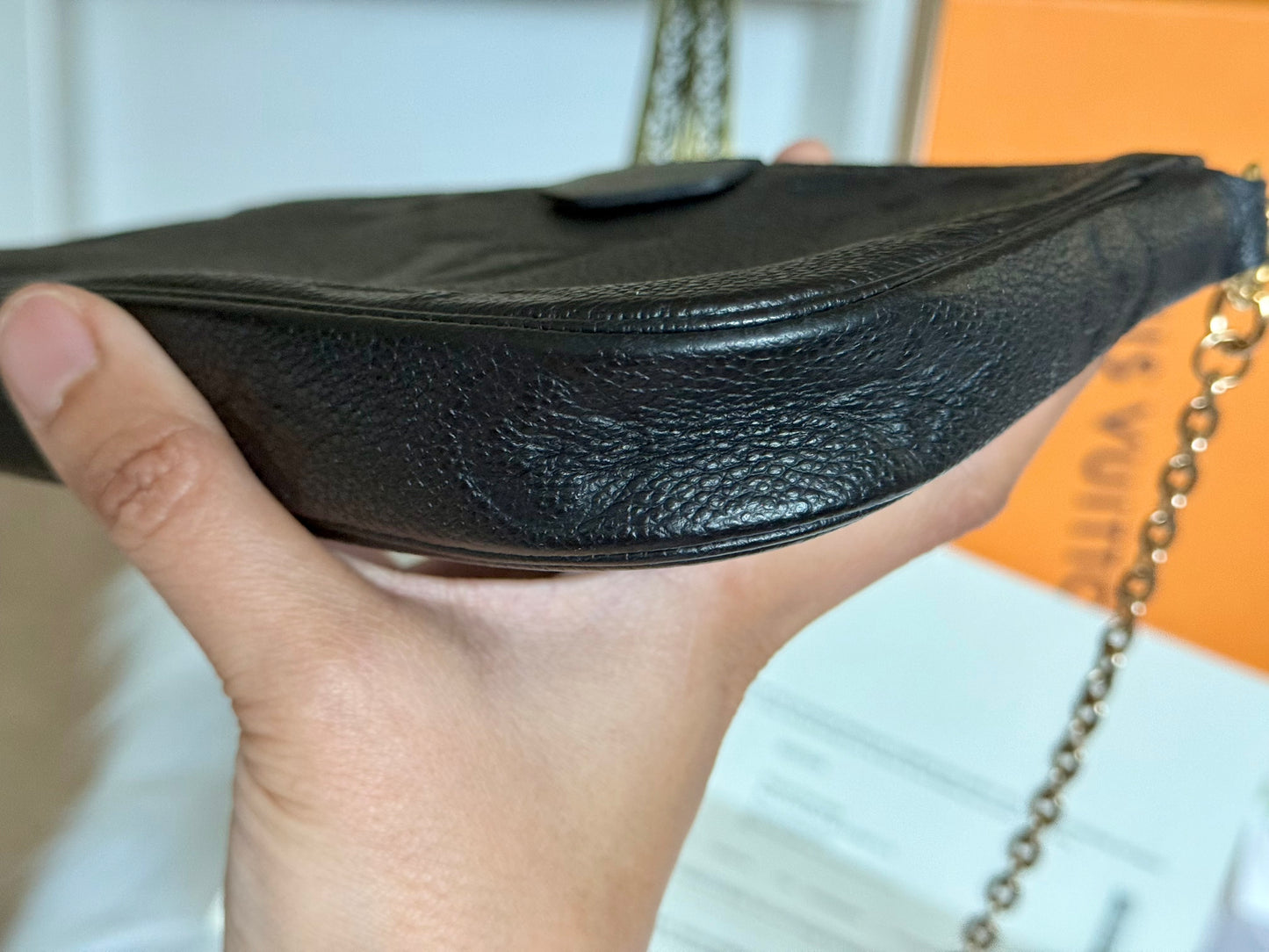 Louis Vuitton Small Pochette Black Empreinte
