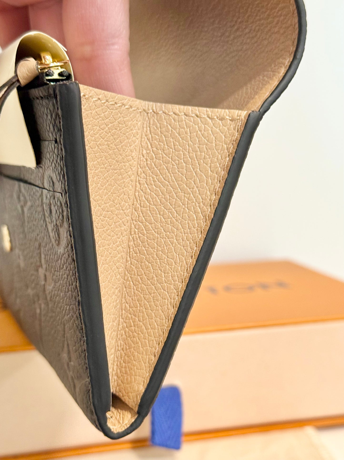 Louis Vuitton Emilie Black/Noir Empreinte Wallet