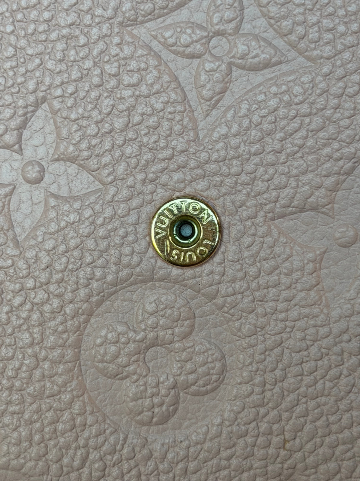 Louis Vuitton Felicie Pochette Empreinte Rose Poudre with Inserts