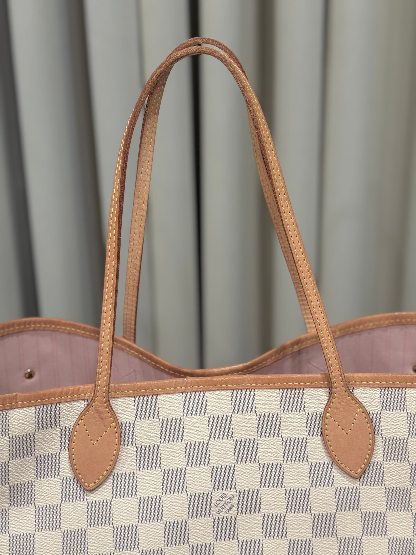 Louis Vuitton Neverfull MM Damier Azur Rose Ballerine