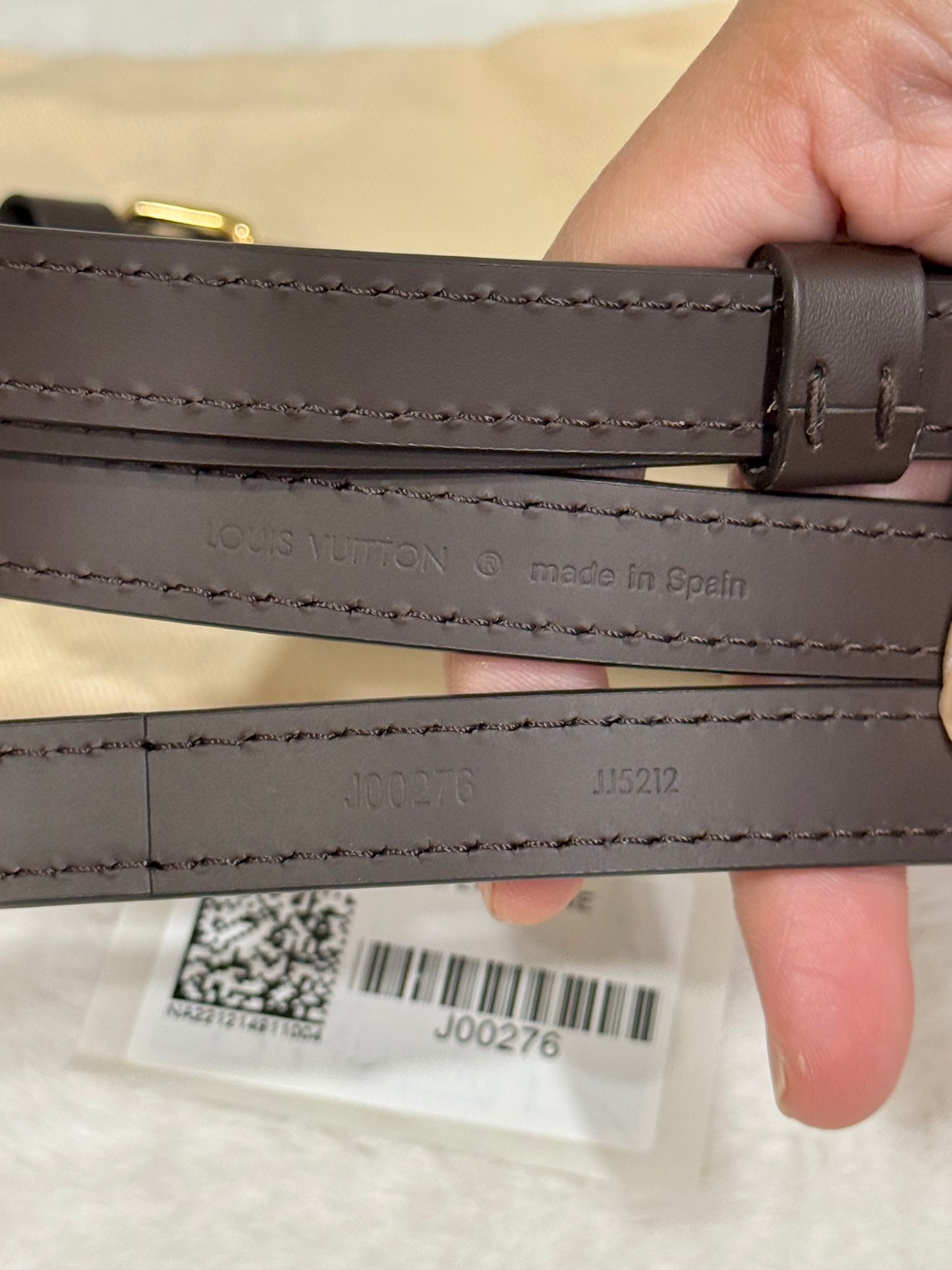 Louis Vuitton Bandouliere Adjustable Strap 16 mm Ebene J00276
