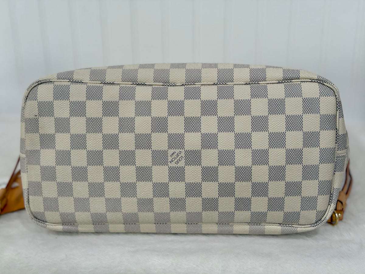 Louis Vuitton Neverfull MM Damier Azur Rose Ballerine