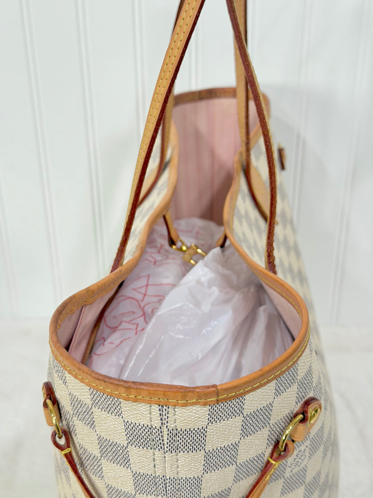 Louis Vuitton Neverfull MM Damier Azur Rose Ballerine