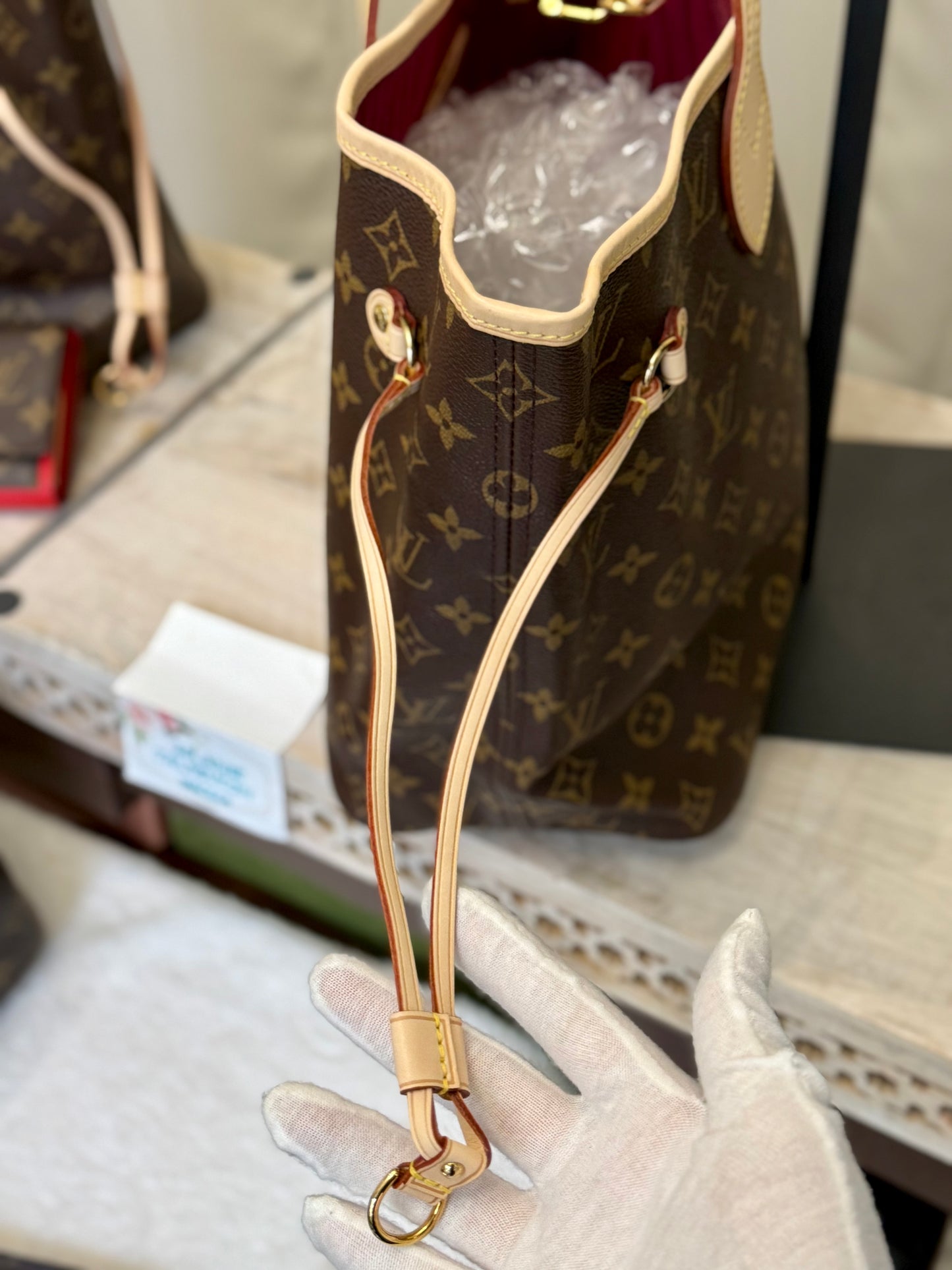 Louis Vuitton Neverfull MM Fuchsia Interior Bag only