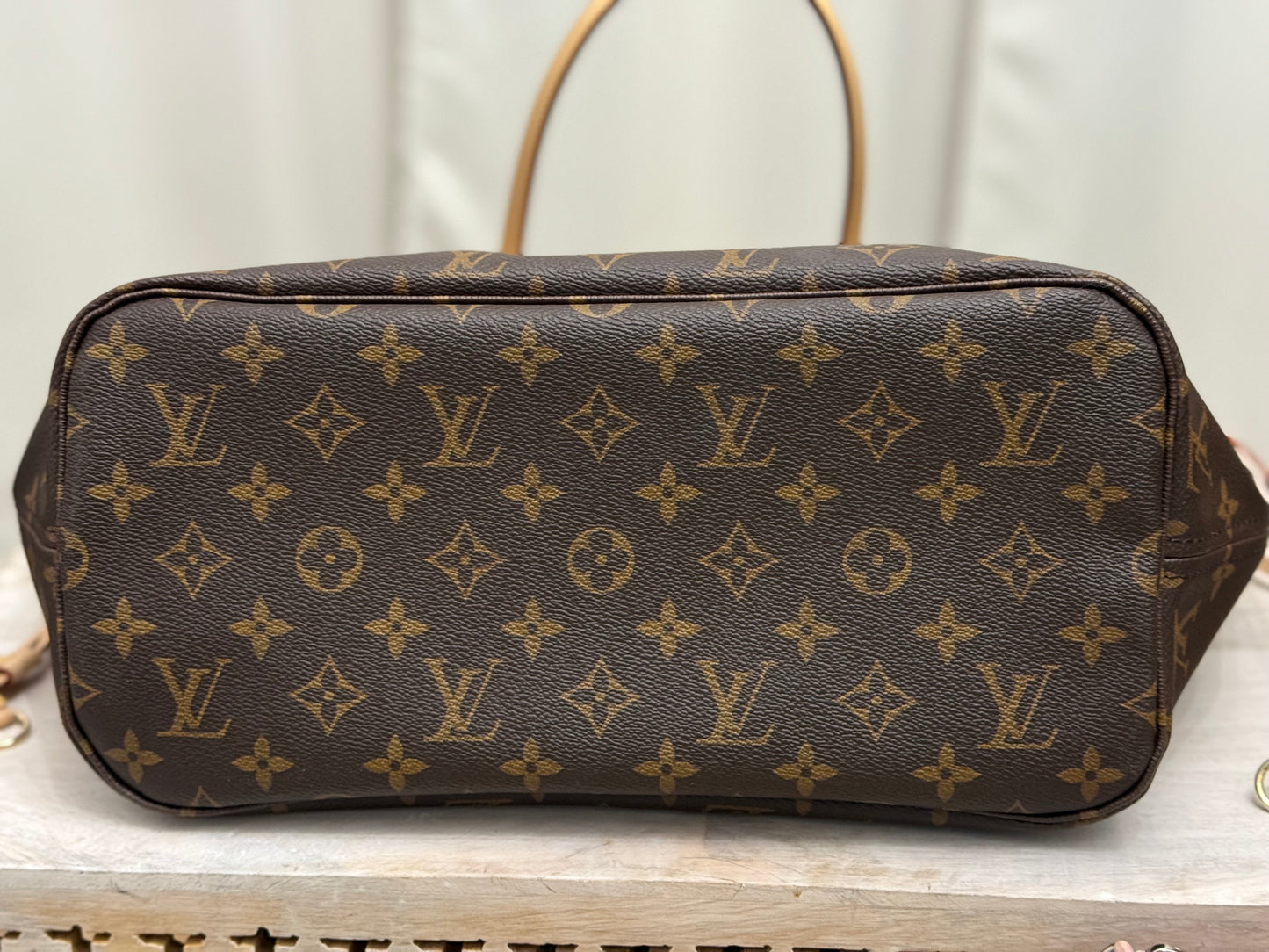 Louis Vuitton Neverfull MM Mono Pivoine Bag Only