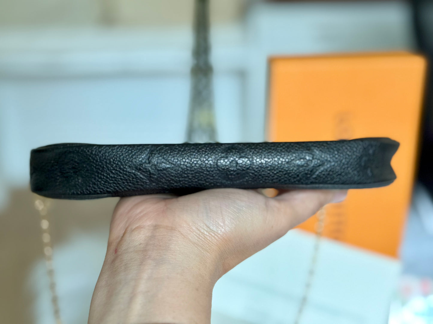 Louis Vuitton Small Pochette Black Empreinte