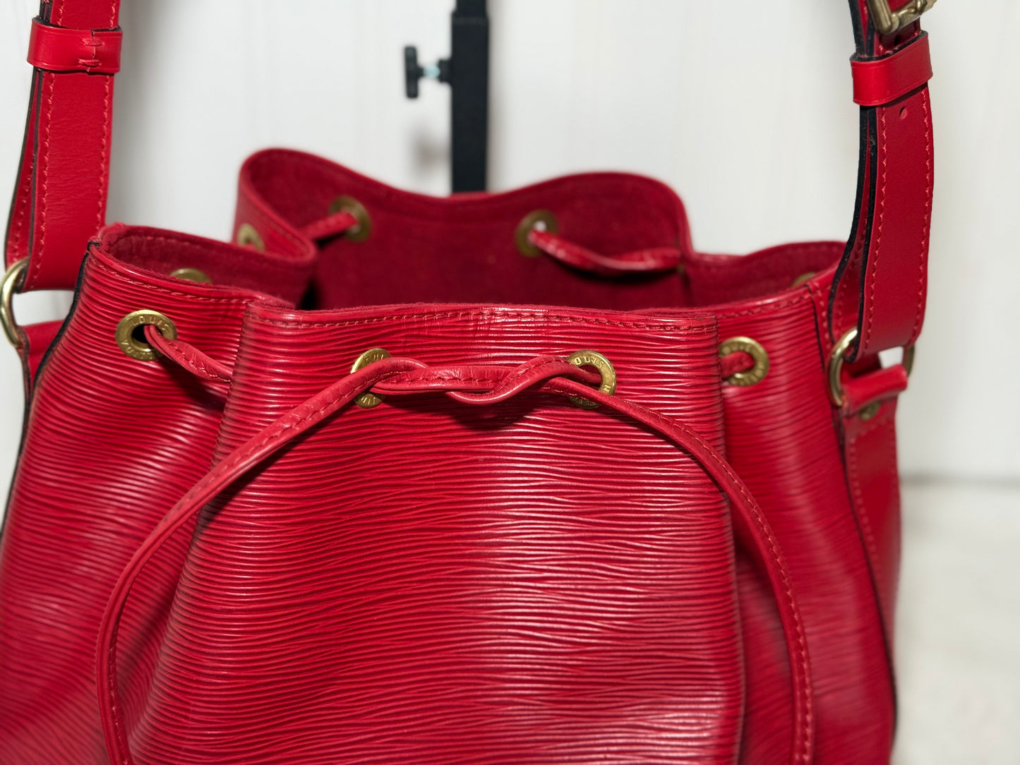 Louis Vuitton Red Epi Petit Noe