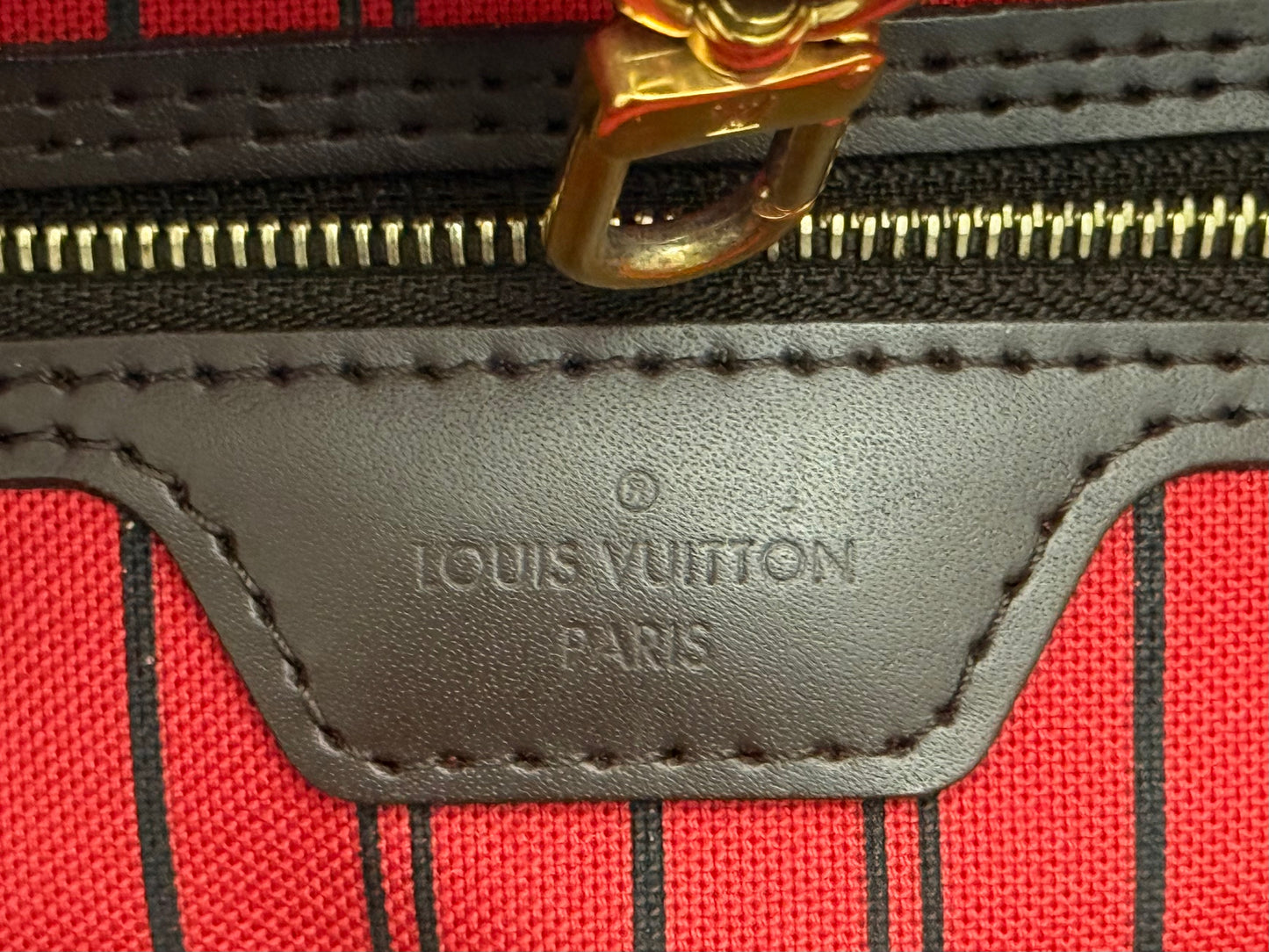 Louis Vuitton Neverfull MM Damier Ebene Bag Only
