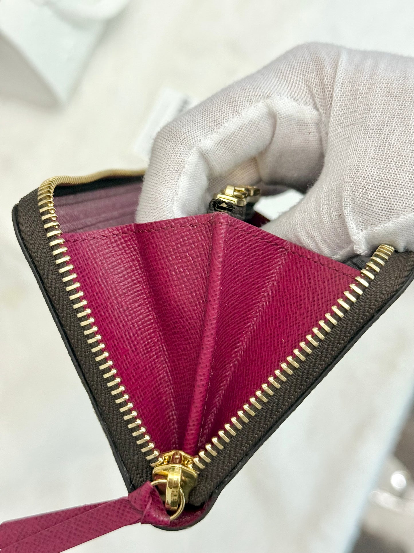 Louis Vuitton Clemence Mono Fuchsia Wallet