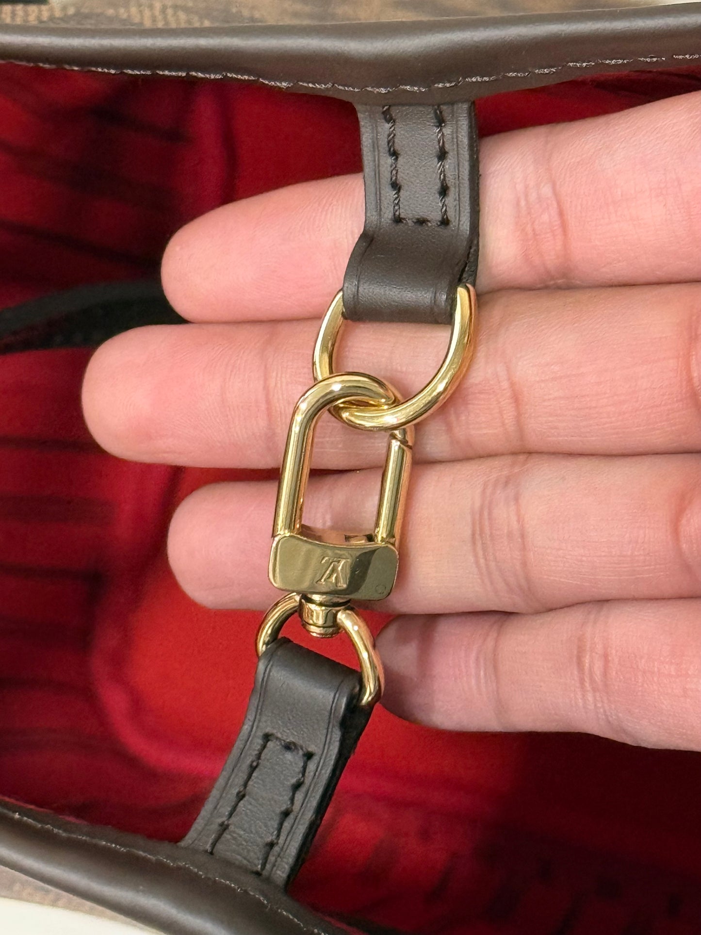 Louis Vuitton Neverfull MM Damier Ebene Cerise