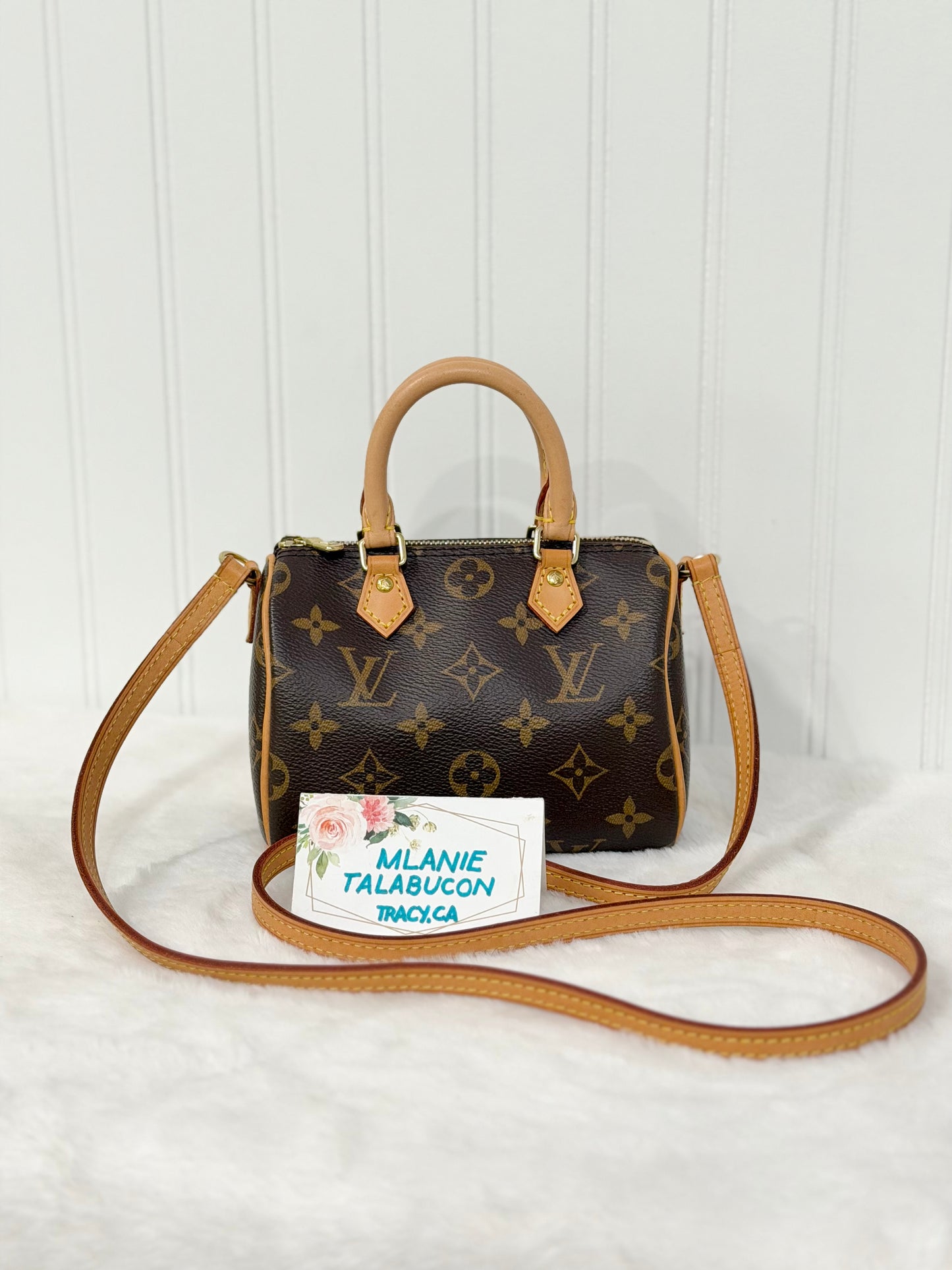 Louis Vuitton Nano Speedy Mono with Non-Detachable Strap