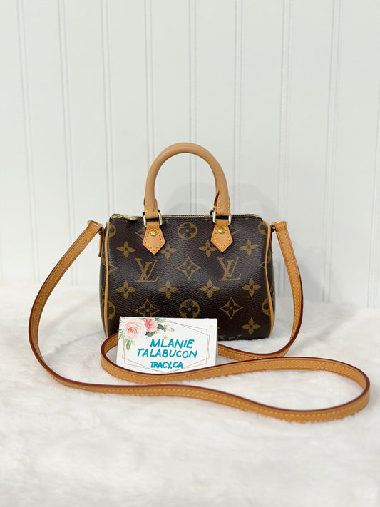 Louis Vuitton Nano Speedy Mono with Non-Detachable Strap