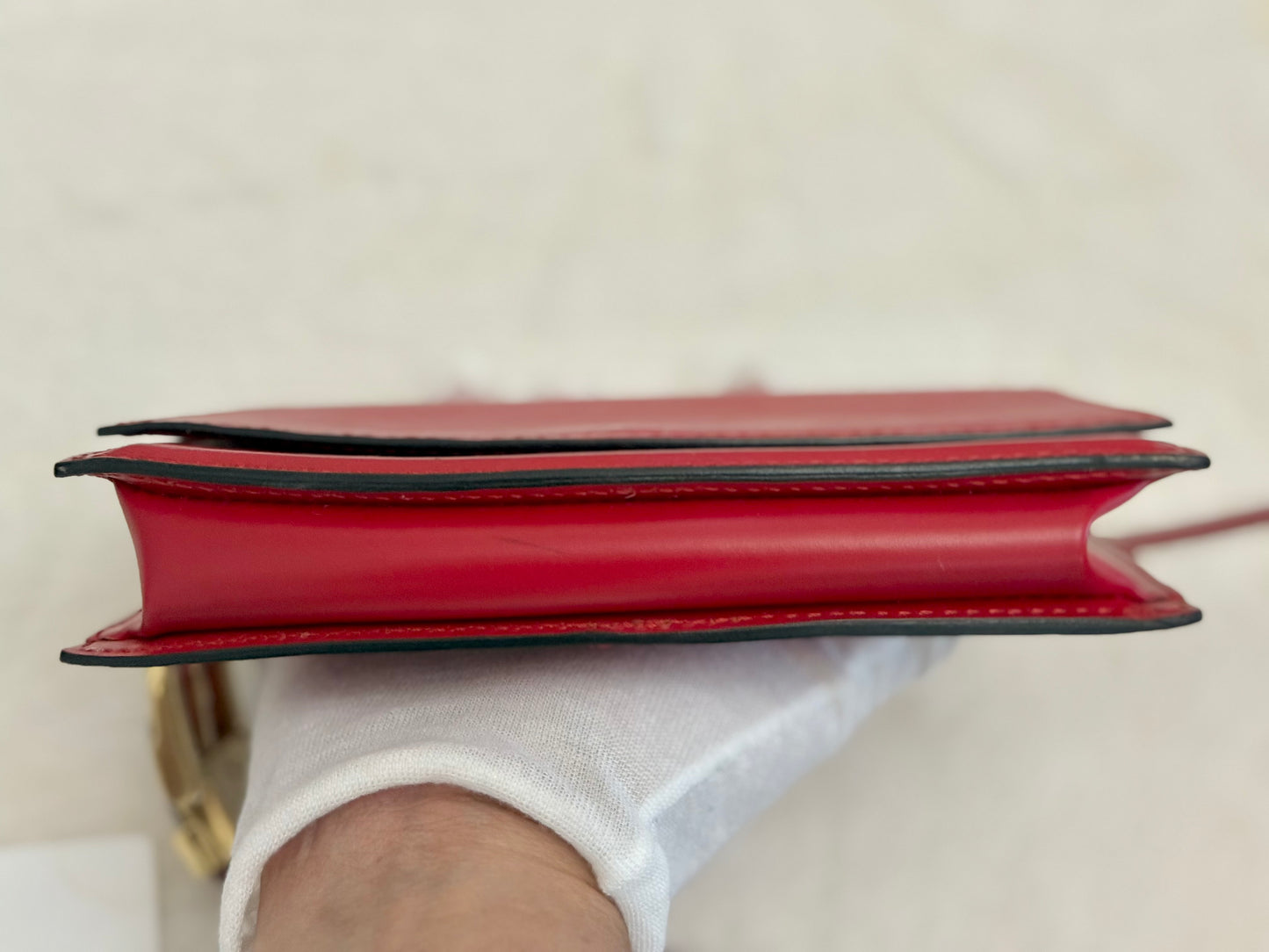 Red Epi Pochette Ceinture Tilsitt Belt and Pouch Vintage